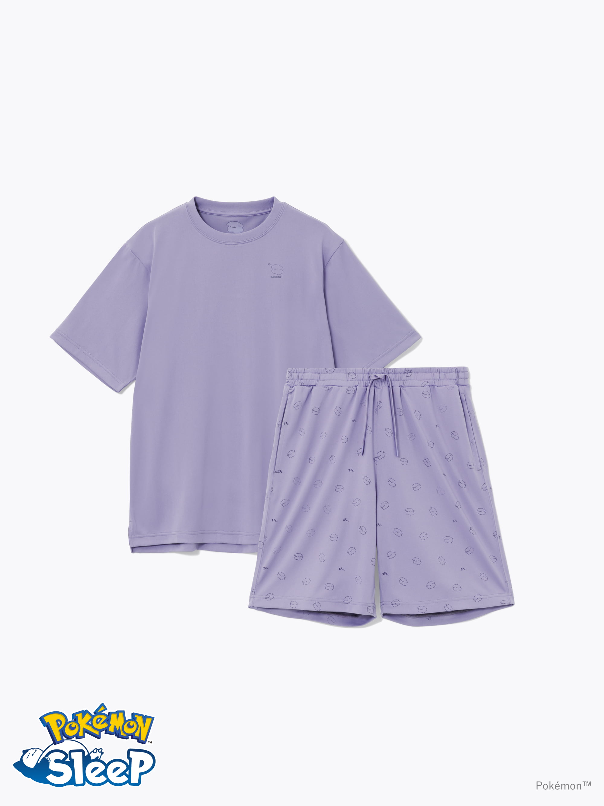 BAKUNE Dry(Pokémon Sleep) / 上下セット（半袖Tシャツ・ショート