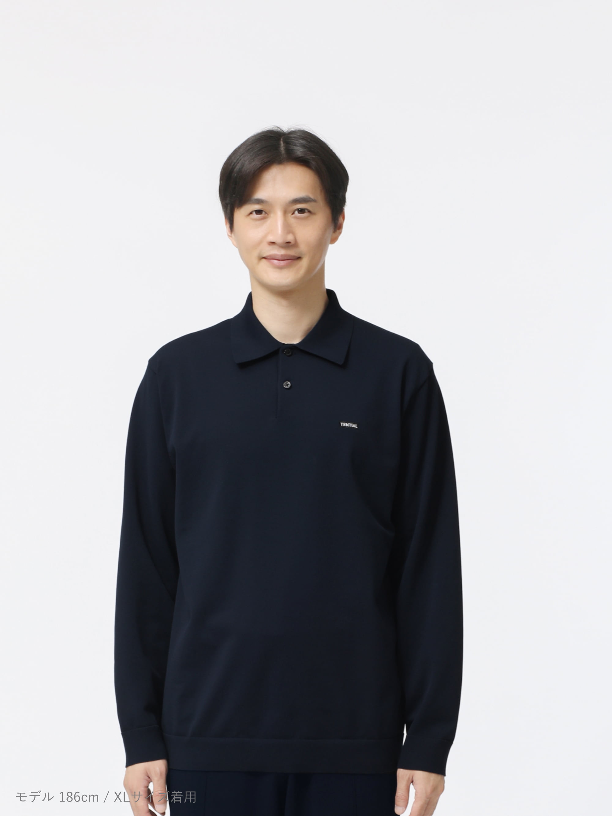 MIGARU Light Knit Long Sleeve Polo Shirt / 長袖ポロシャツ_25FW