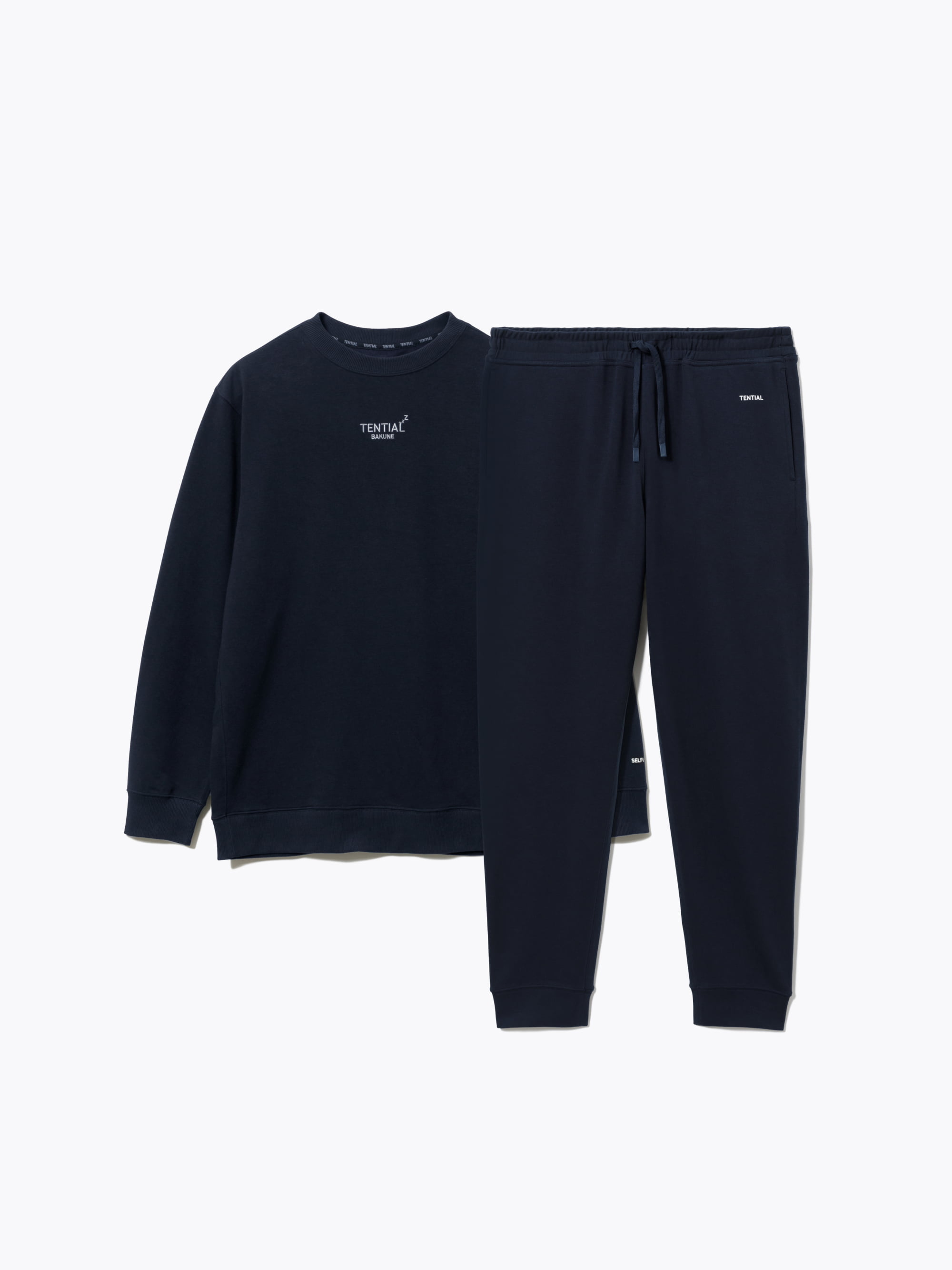 TENTIAL BAKUNE スウェットシャツ＆パンツセット L ネイビー TENTIAL BAKUNE スウェットシャツ・パンツセット Lサイズ