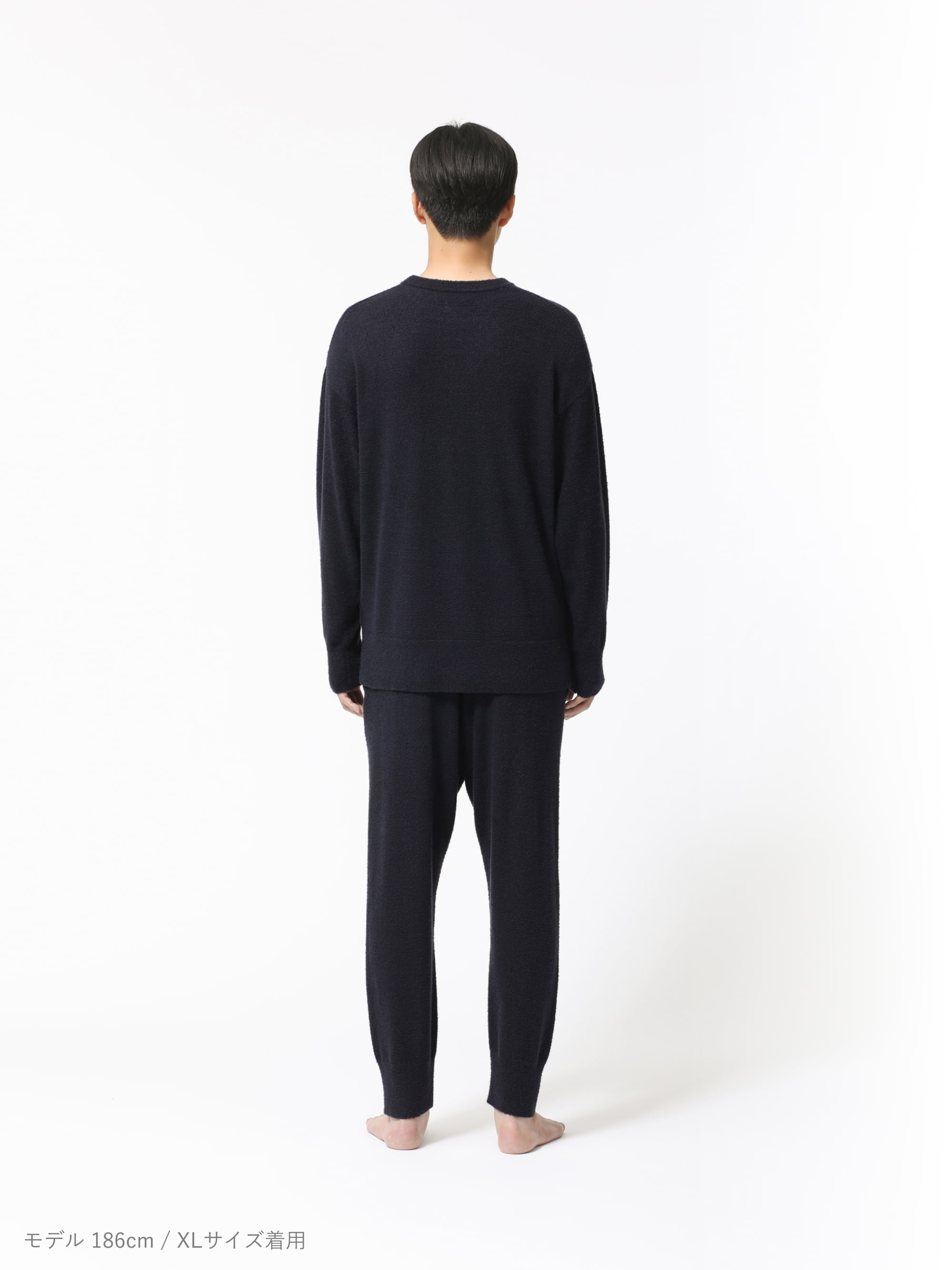 BAKUNE ソフトニット / 上下セット（長袖クルーネックシャツ・ロング