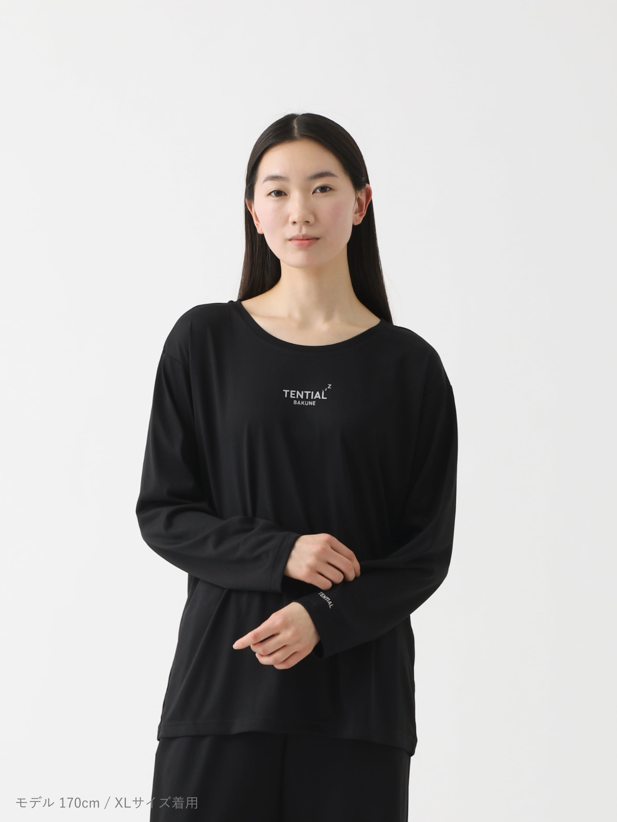 BAKUNE Dry 長袖シャツ　黒　XS BAKUNE Dry Men's 長袖Tシャツ_25SS | TENTIAL公式オンラインストア