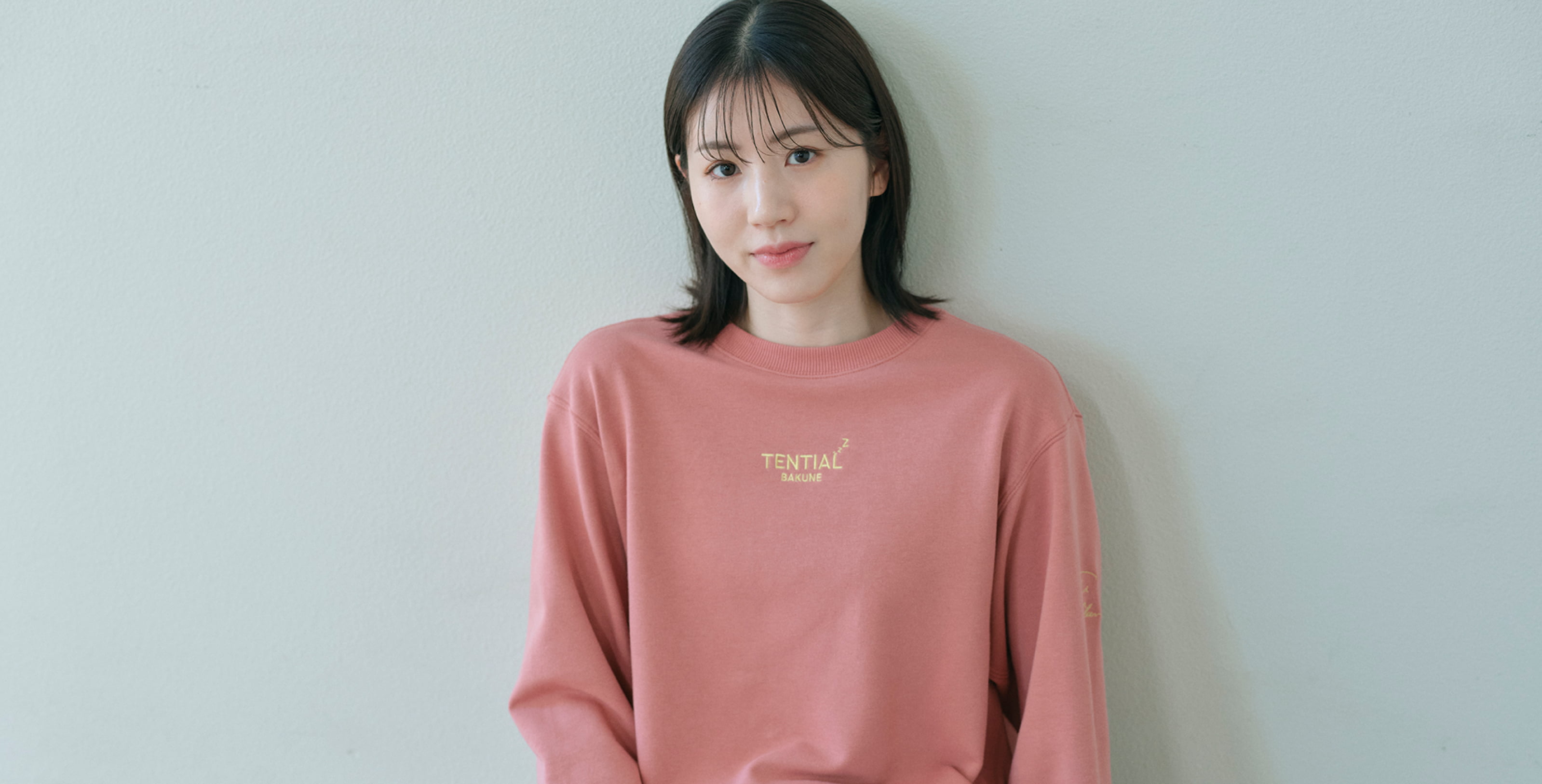 BAKUNE スウェット ロングスリーブ クルーネック 志田千陽コラボ 上下