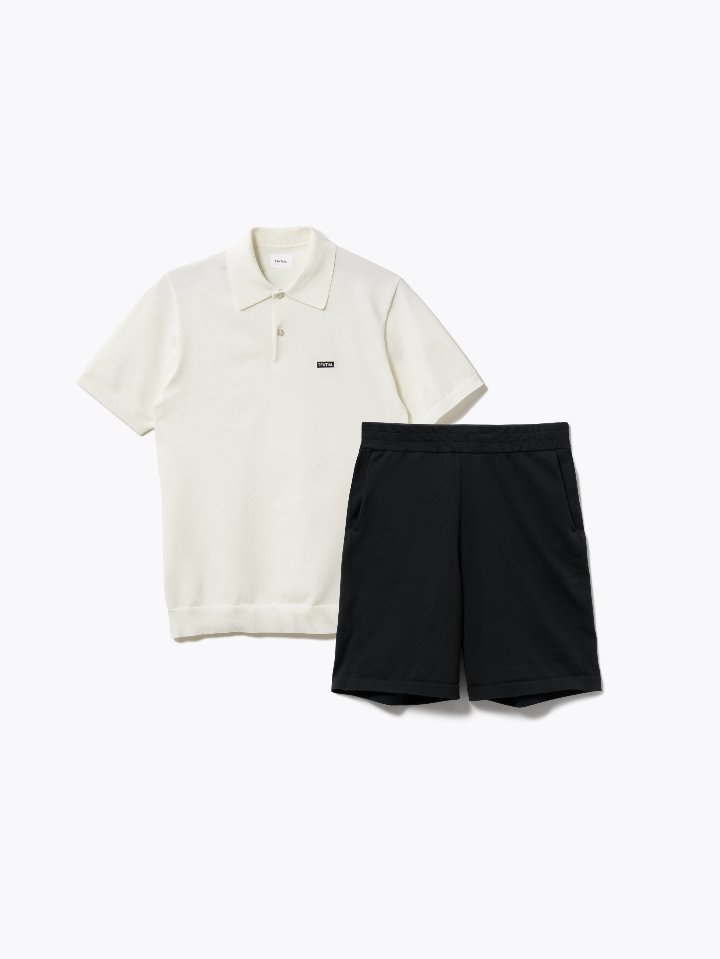 MIGARU Light Knit Polo Shirt TENTIAL 上下 MIGARU Light Knit Short Sleeve Polo Shirt / 上下セット（半袖