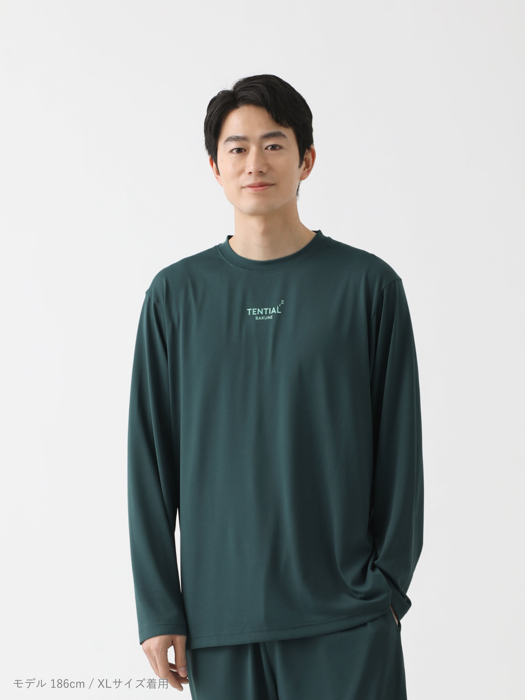 BAKUNE DRY 長袖Tシャツ Mサイズ ネイビー TENTIAL BAKUNE Dry Men's 長袖Tシャツ_25SS | TENTIAL公式オンラインストア