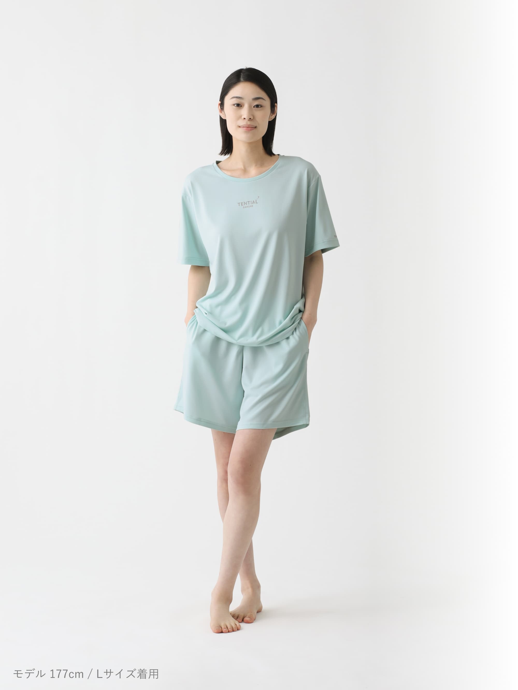 BAKUNE Dry Women's 上下セット（半袖Tシャツ・ショートパンツ）_25SS