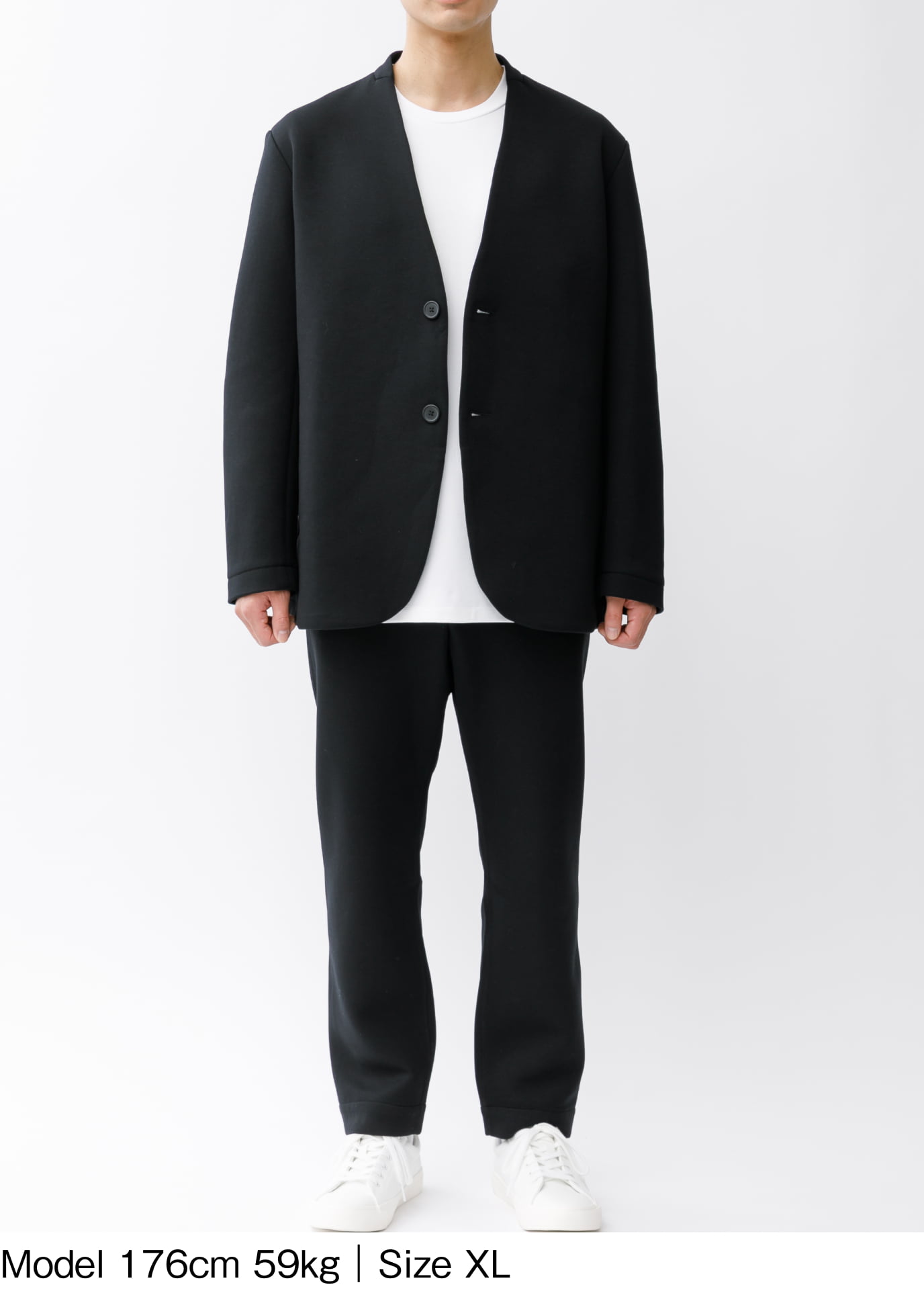 テックスウェット】カラーレスジャケット メンズ / 上下セット（カラー