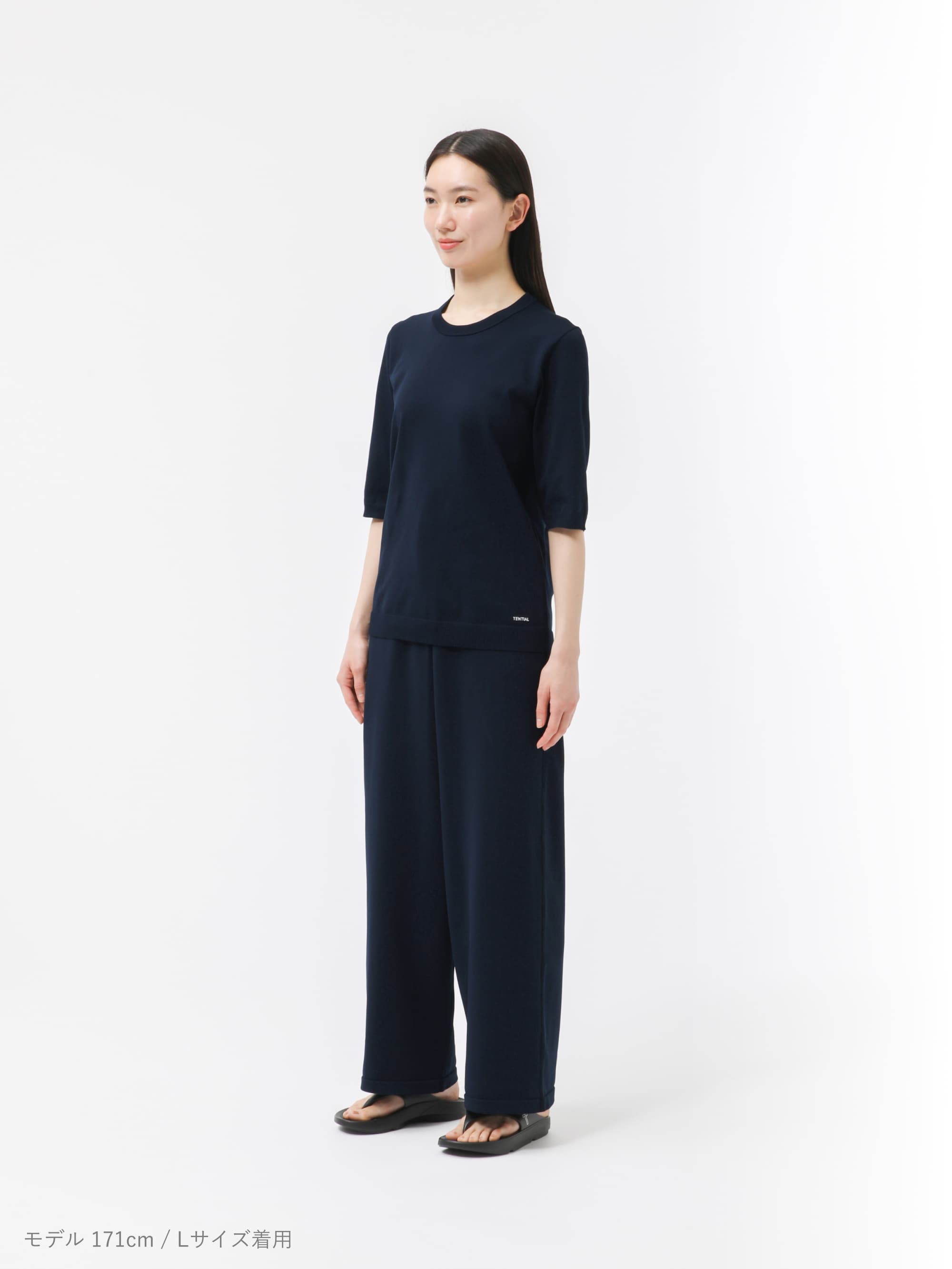 【極美品】TENTIAL MIGARU Light Knit Ladies S MIGARU Light Knit Women's Short Sleeve Tunic | TENTIAL