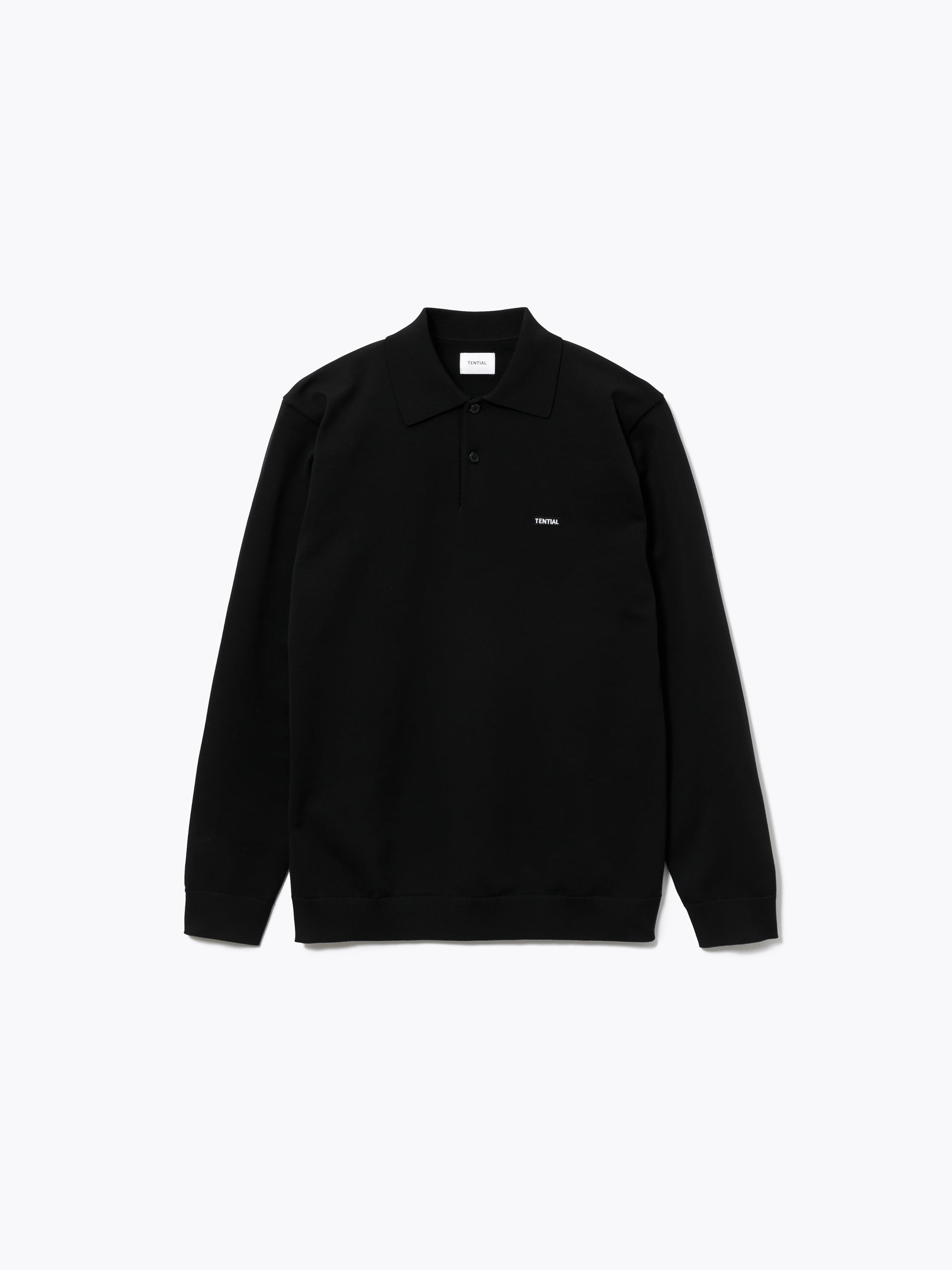 Long Sleeve Polo Golfickers 黒 長袖ポロシャツ Wear | Golfickers