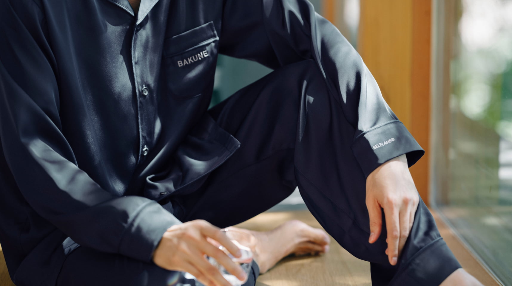 BAKUNE パジャマ サテン / 長袖シャツ_25FW | TENTIAL[テンシャル