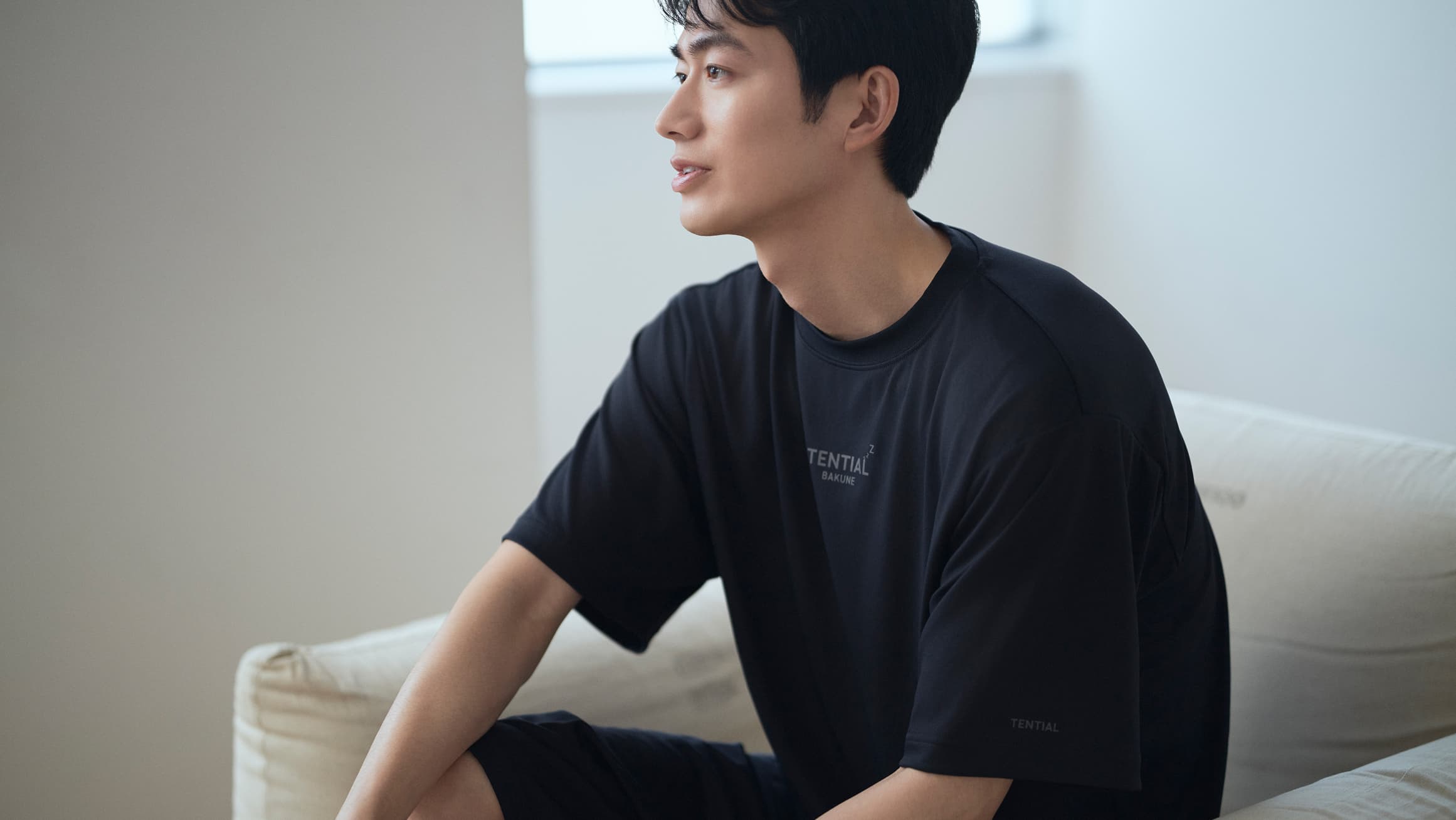BAKUNE Dry Men's 上下セット（半袖Tシャツ・スリムロングパンツ