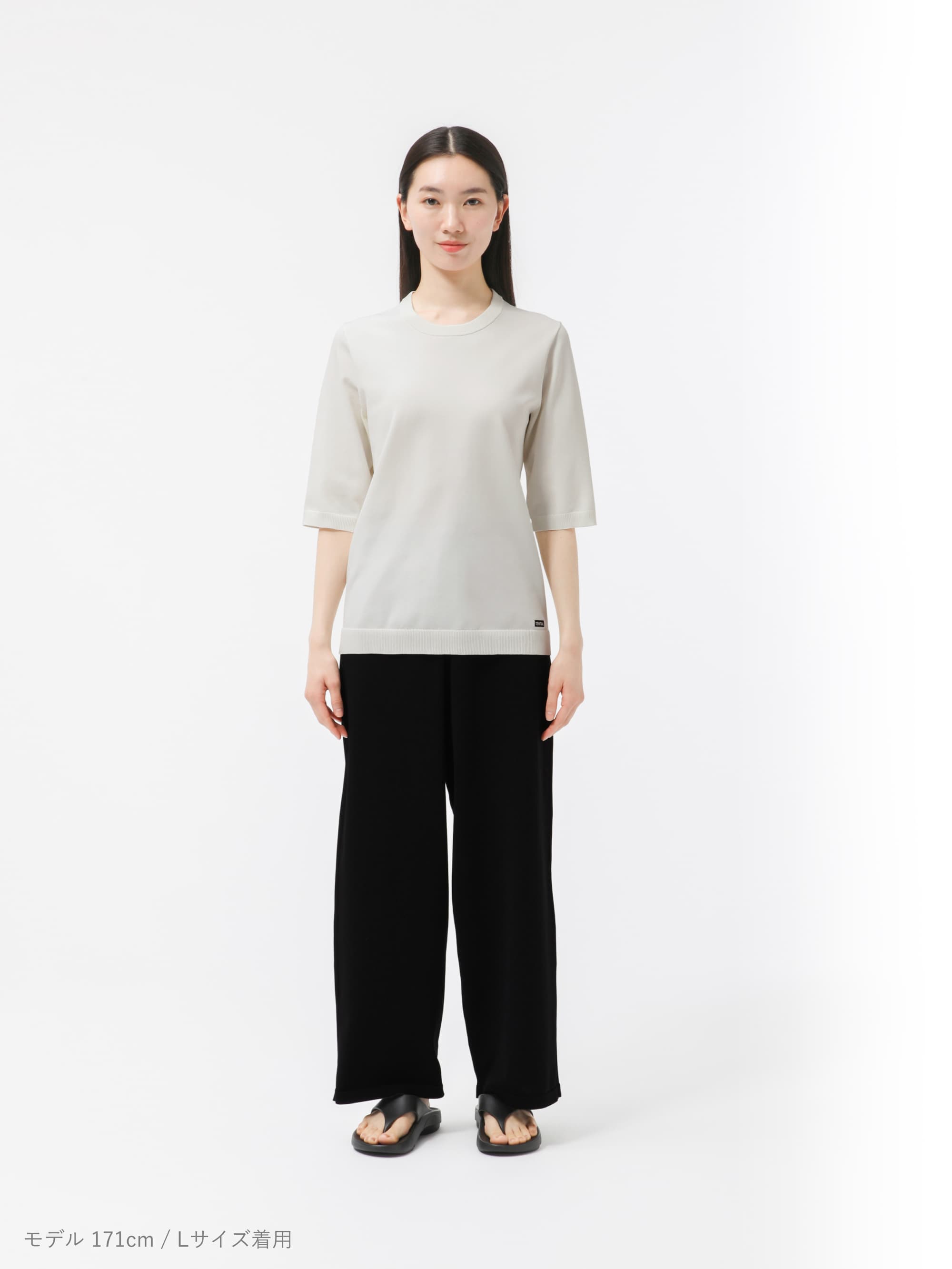 【極美品】TENTIAL MIGARU Light Knit Ladies S MIGARU Light Knit Women's Short Sleeve T-Shirt / 半袖Tシャツ