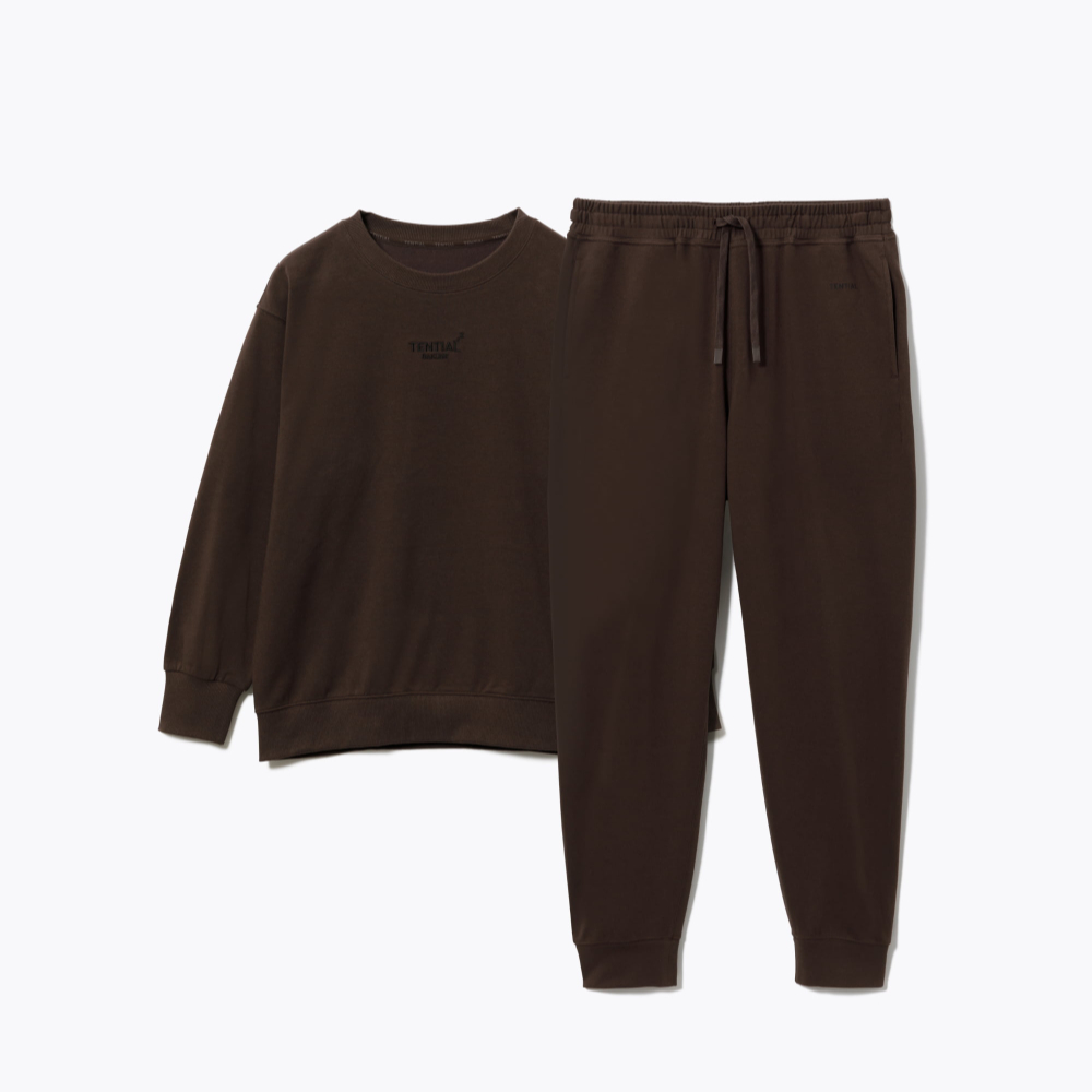 BAKUNE ソフトニット / 上下セット（長袖クルーネックシャツ