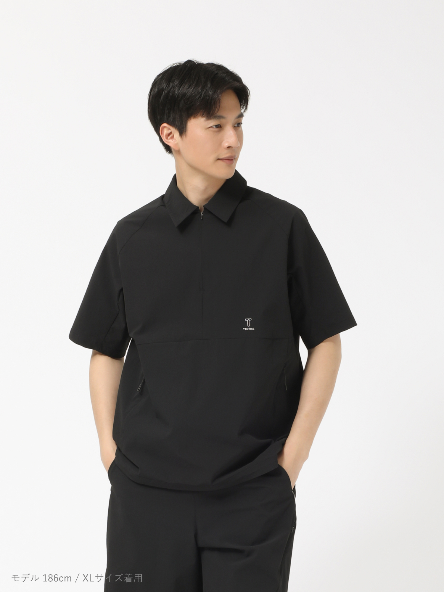 希少UNITED ARROWS GOLF ✖️AddElm半袖シャツ 紺 M 希少UNITED ARROWS GOLF ✖️AddElm半袖シャツ 紺 M アドエルム