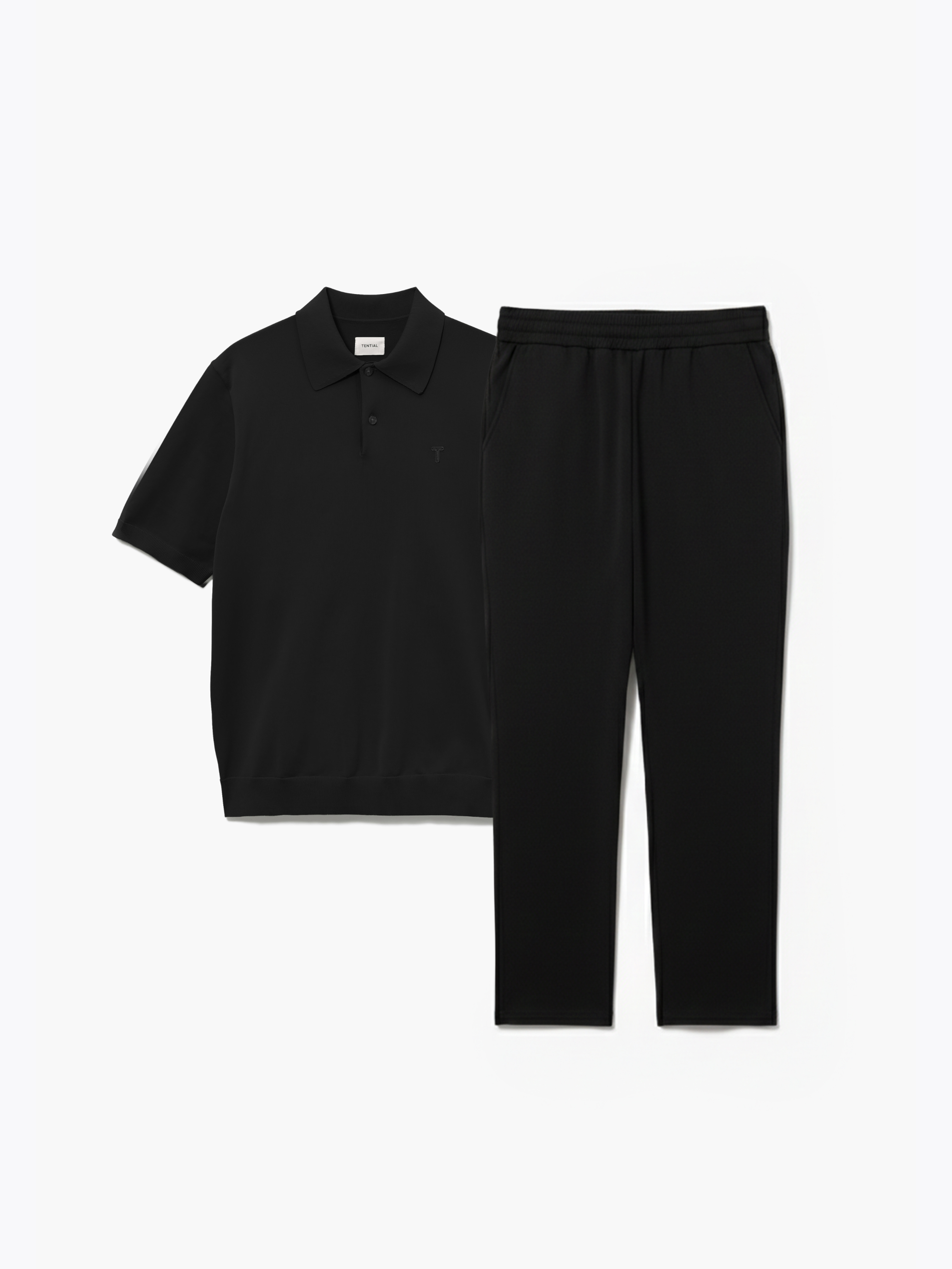 TaylorMade 上下セット ポロシャツ パンツ セットアップ L ライトニット】半袖ポロシャツ_上下セット(ロングパンツ) | TENTIAL