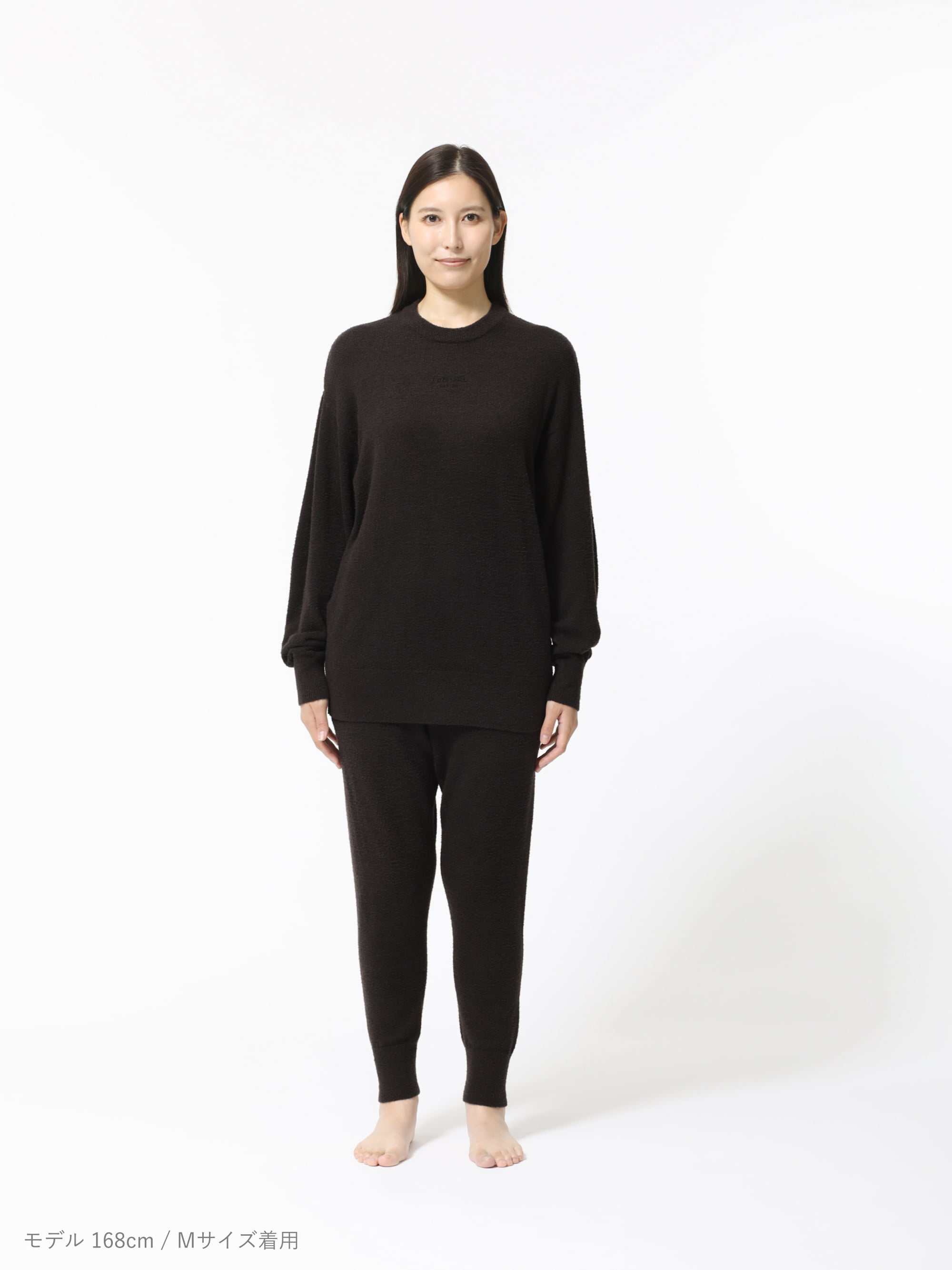 BAKUNE ソフトニット / 上下セット（長袖クルーネックシャツ・ロング