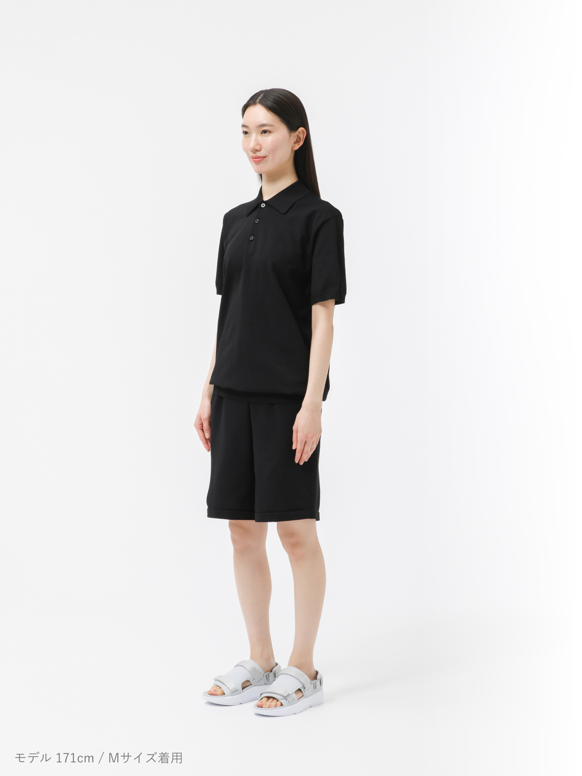 トップス MIGARU Light Knit Short Sleeve Tailored MIGARU Light Knit Short Sleeve Tailored Polo Shirt