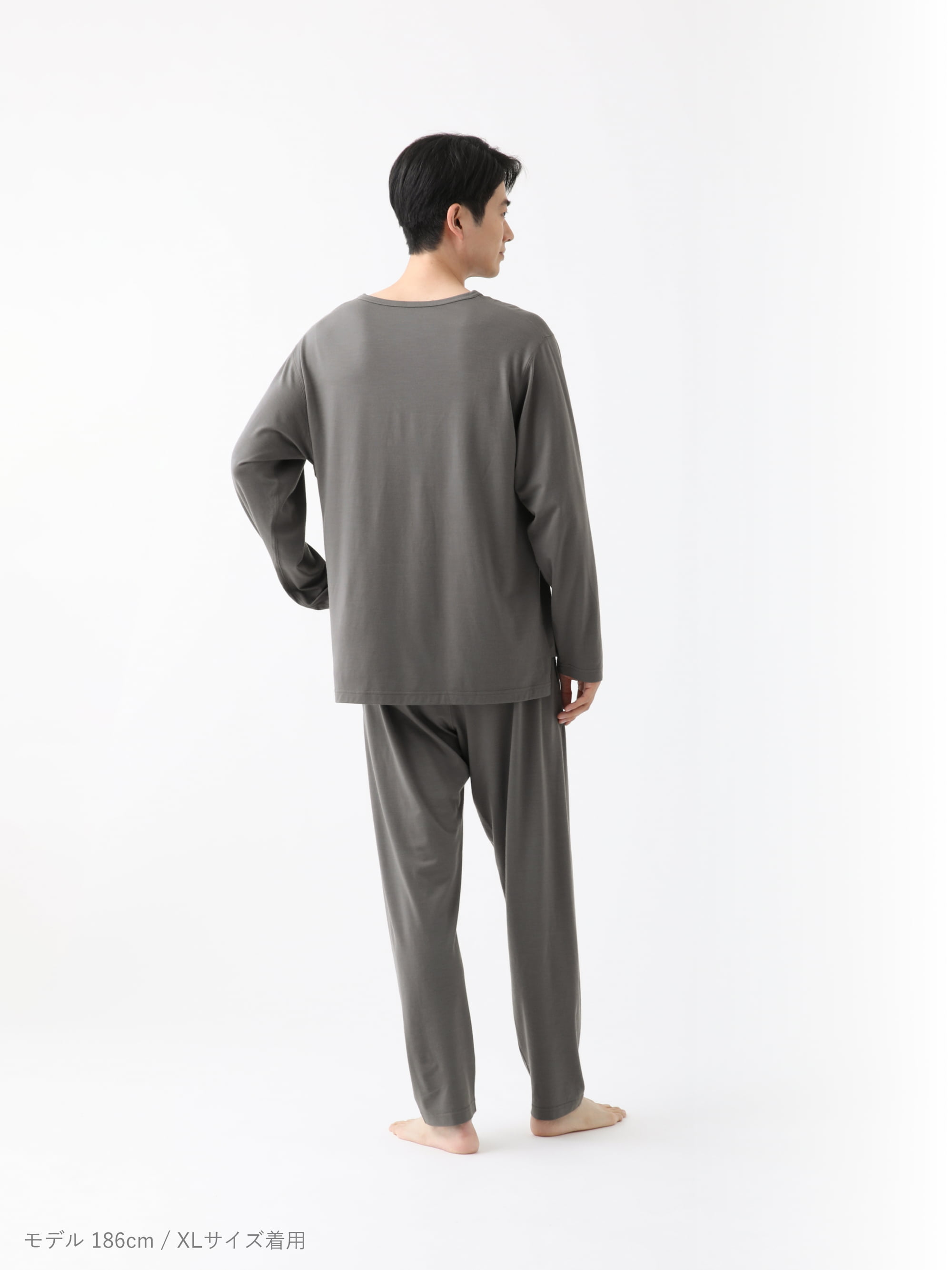 BAKUNE メリノウール / 上下セット（長袖クルーネックシャツ・ロング