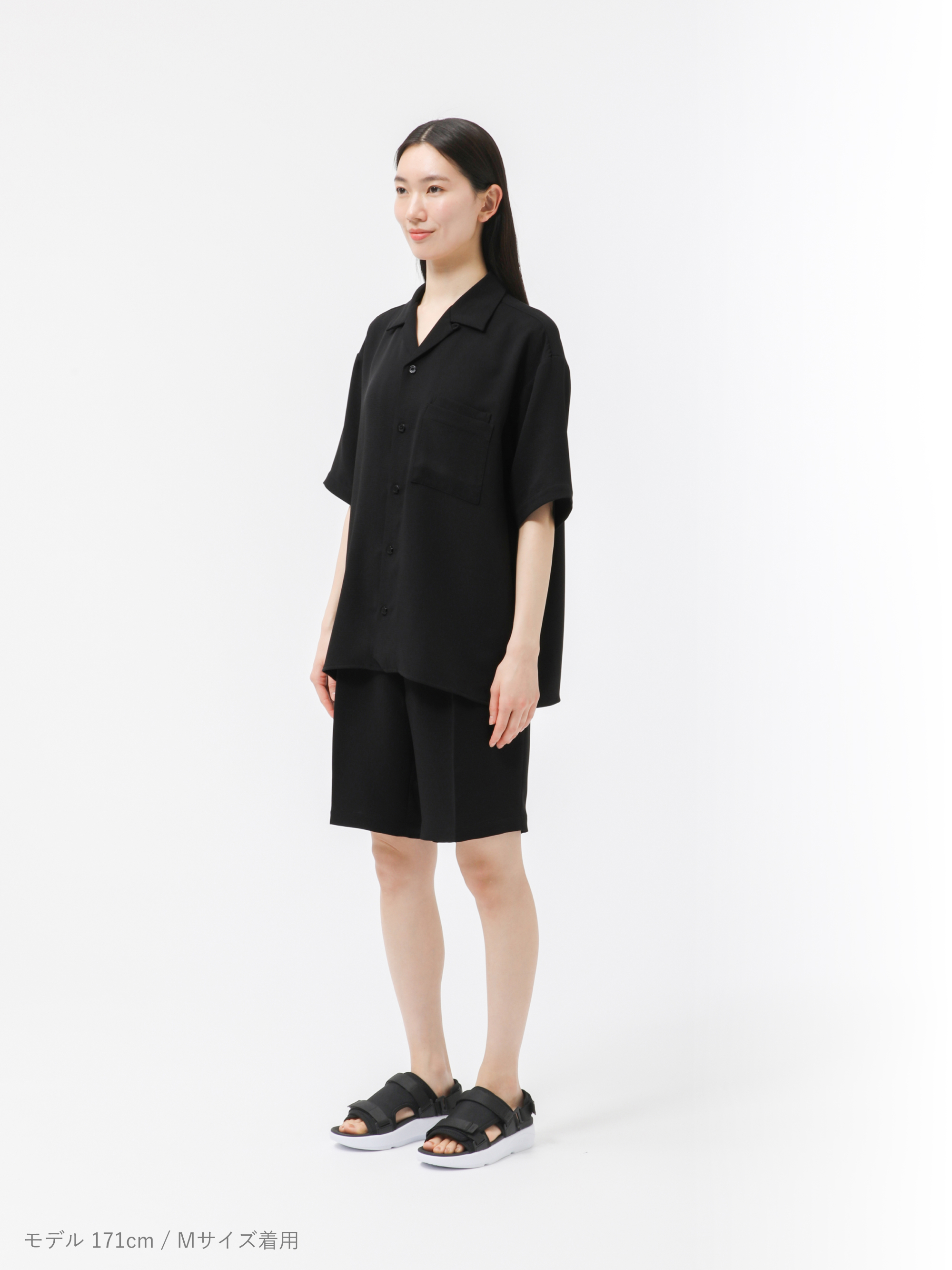 MIGARU Dry Short Sleeve Shirt Open Collar 上下セット（半袖