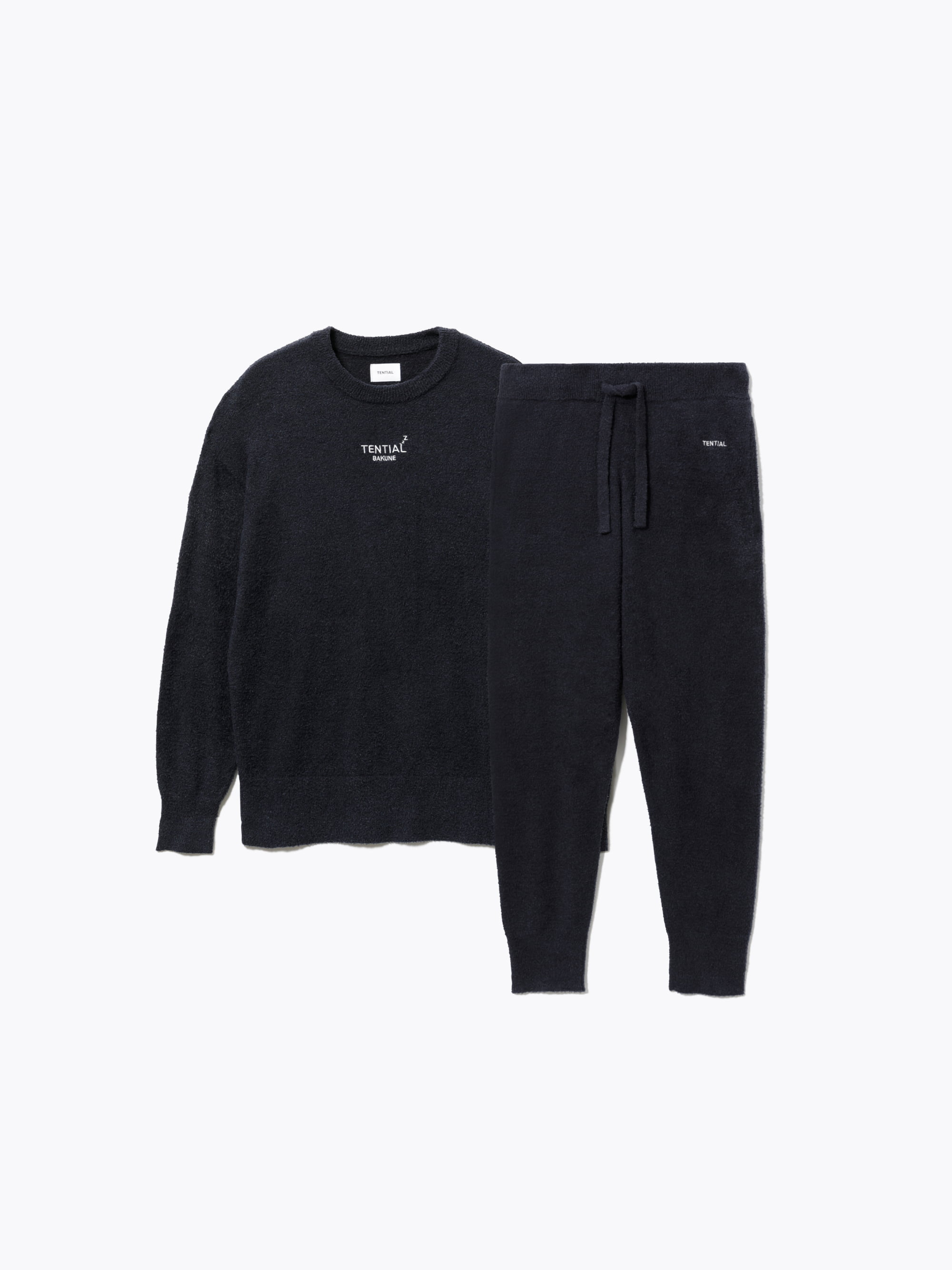 BAKUNE ソフトニット / 上下セット（長袖クルーネックシャツ・ロング