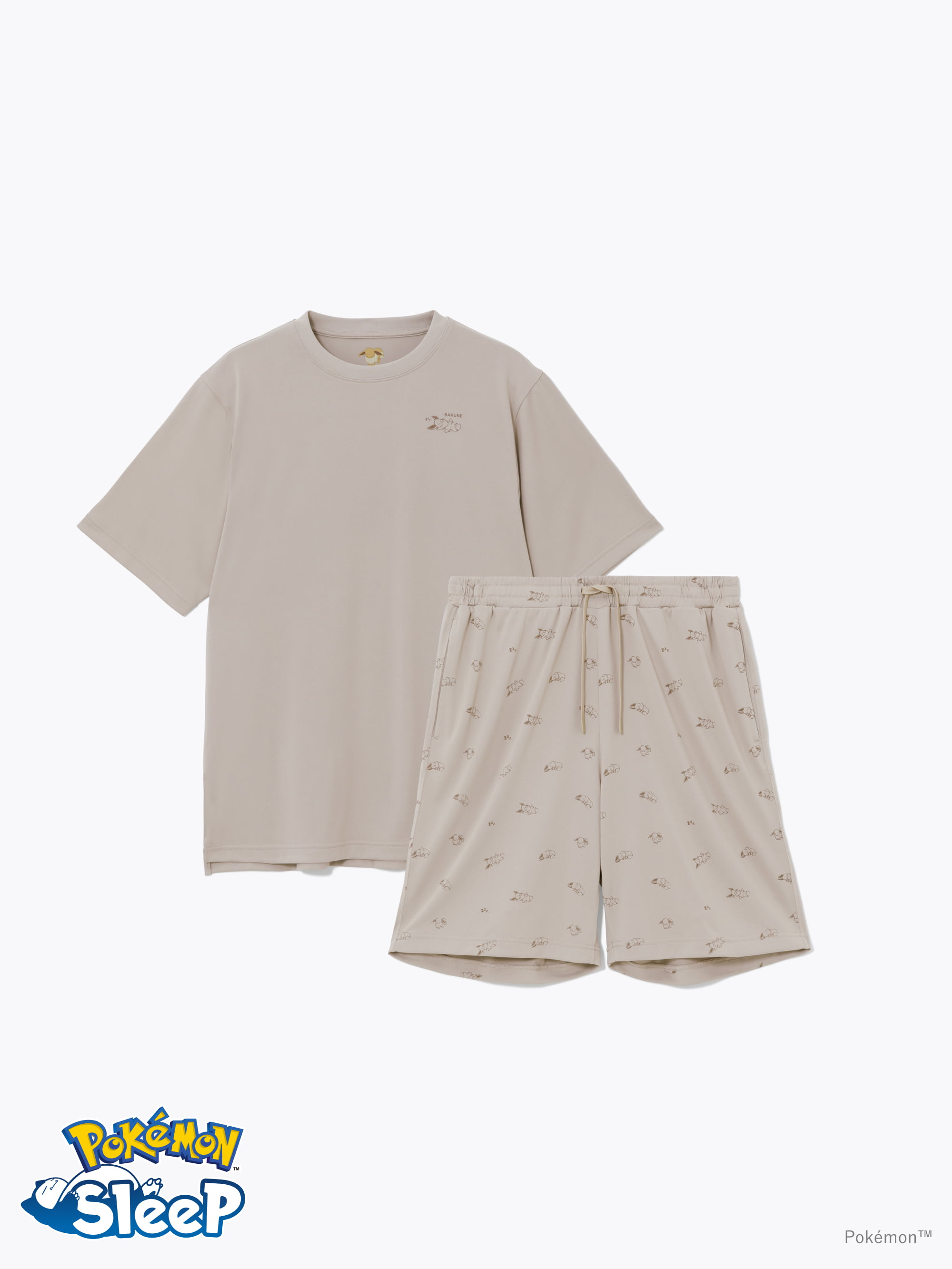 BAKUNE Dry(Pokémon Sleep) / 上下セット（半袖Tシャツ・ショート