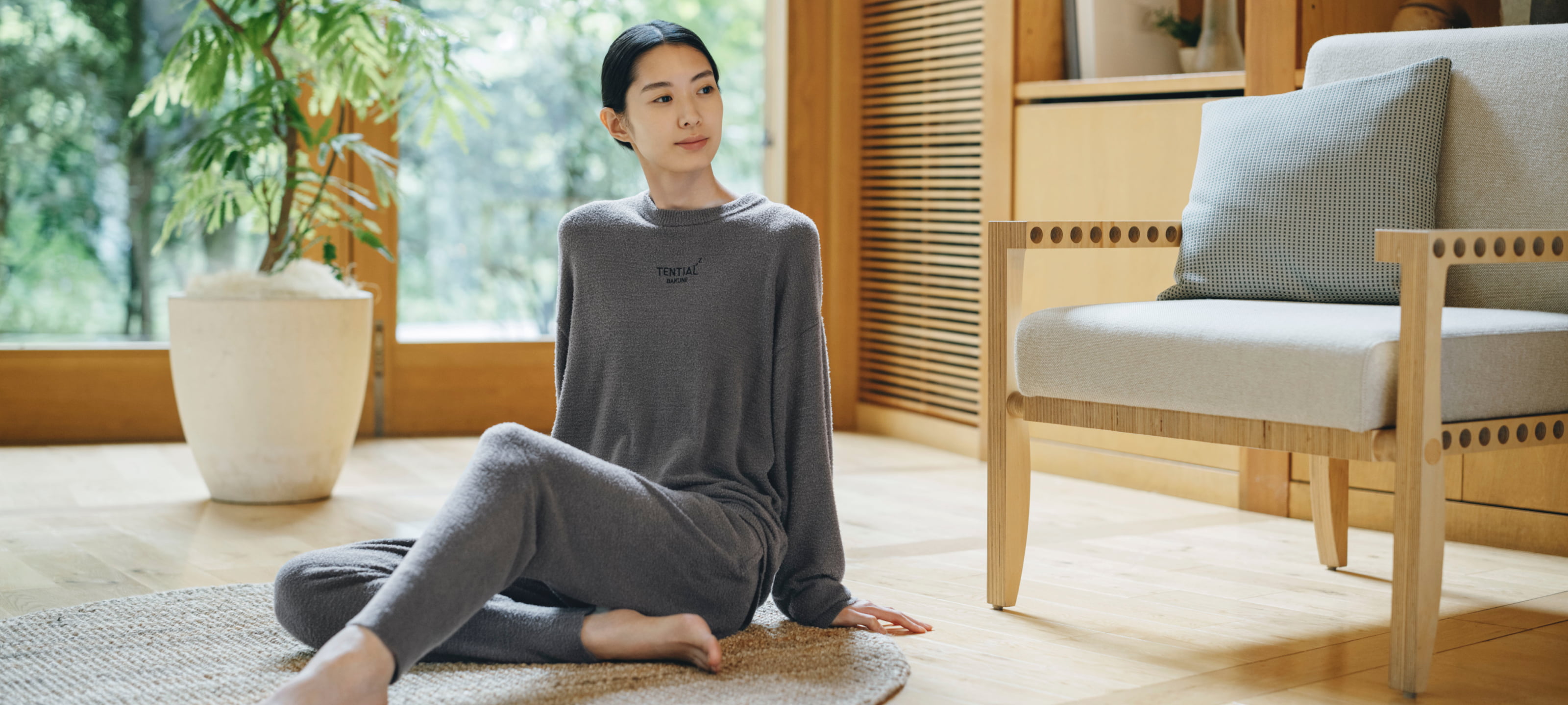 BAKUNE ソフトニット / 長袖クルーネックシャツ_25FW | TENTIAL