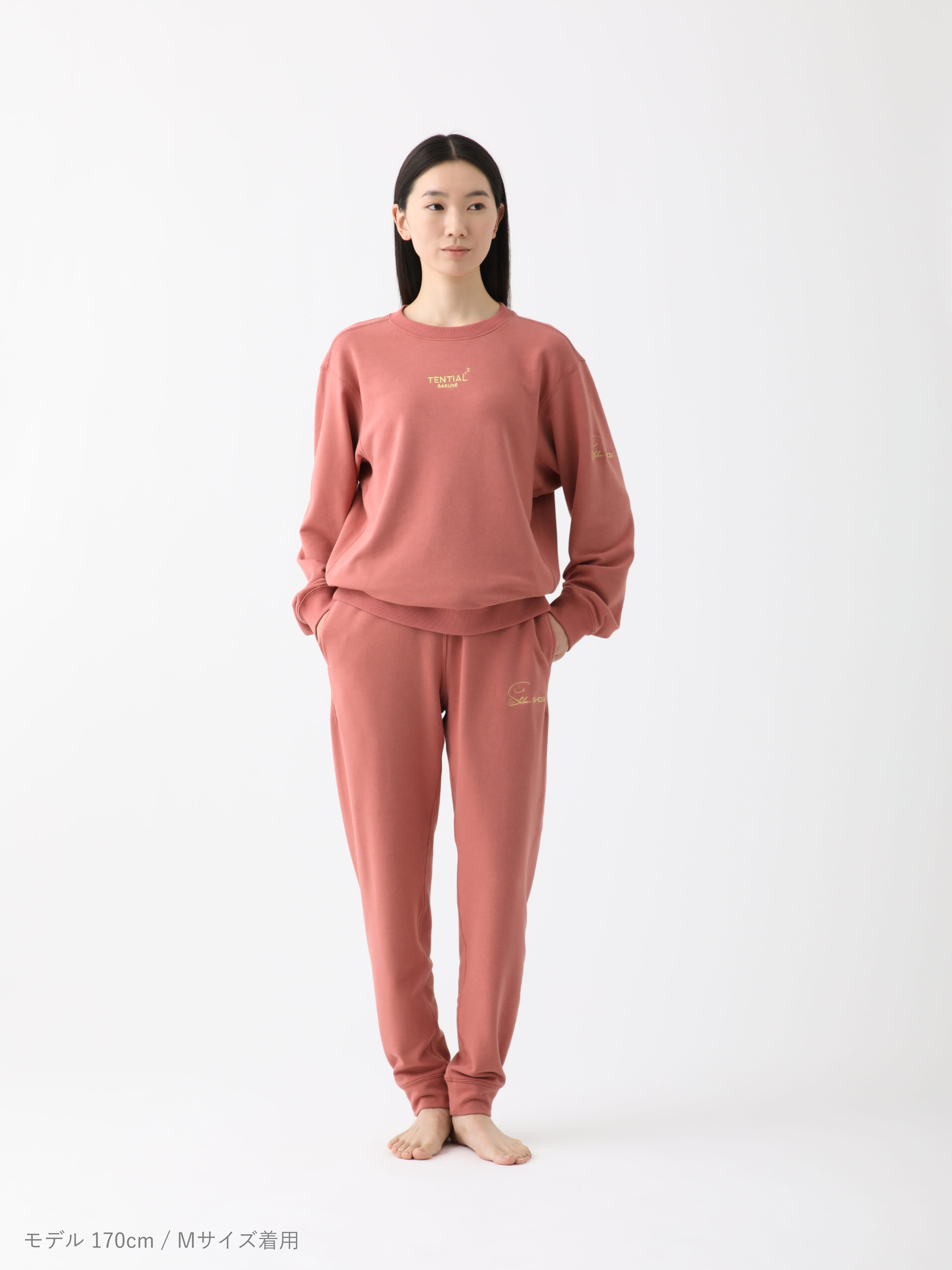 BAKUNE スウェット ロングスリーブ クルーネック 志田千陽コラボ 上下