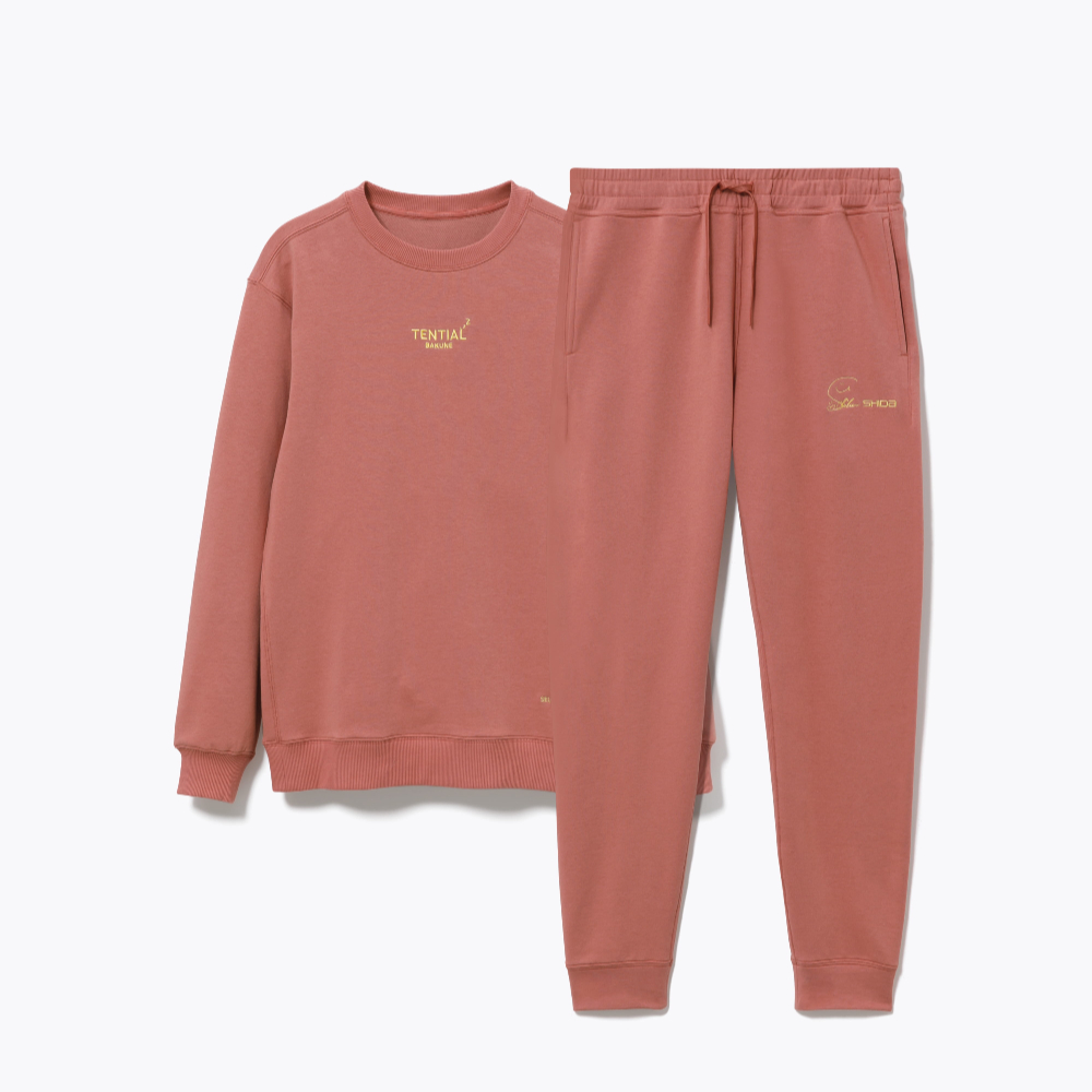 TENTIAL ピンク 上下セット テックスウェット】フルジップフーディー ウィメンズ （志田千陽コラボ