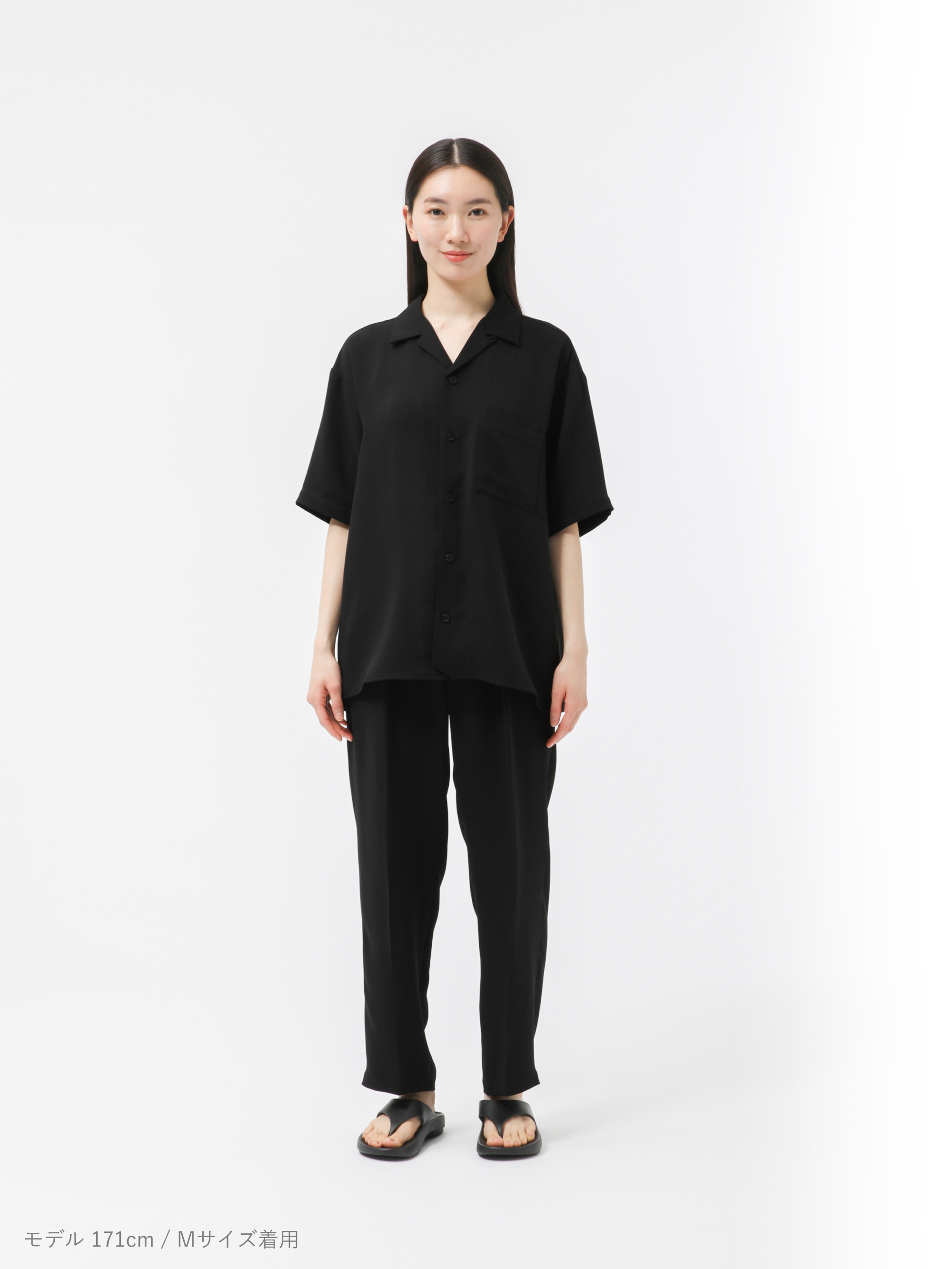 MIGARU Dry Short Sleeve Shirt Open Collar 上下セット（半袖