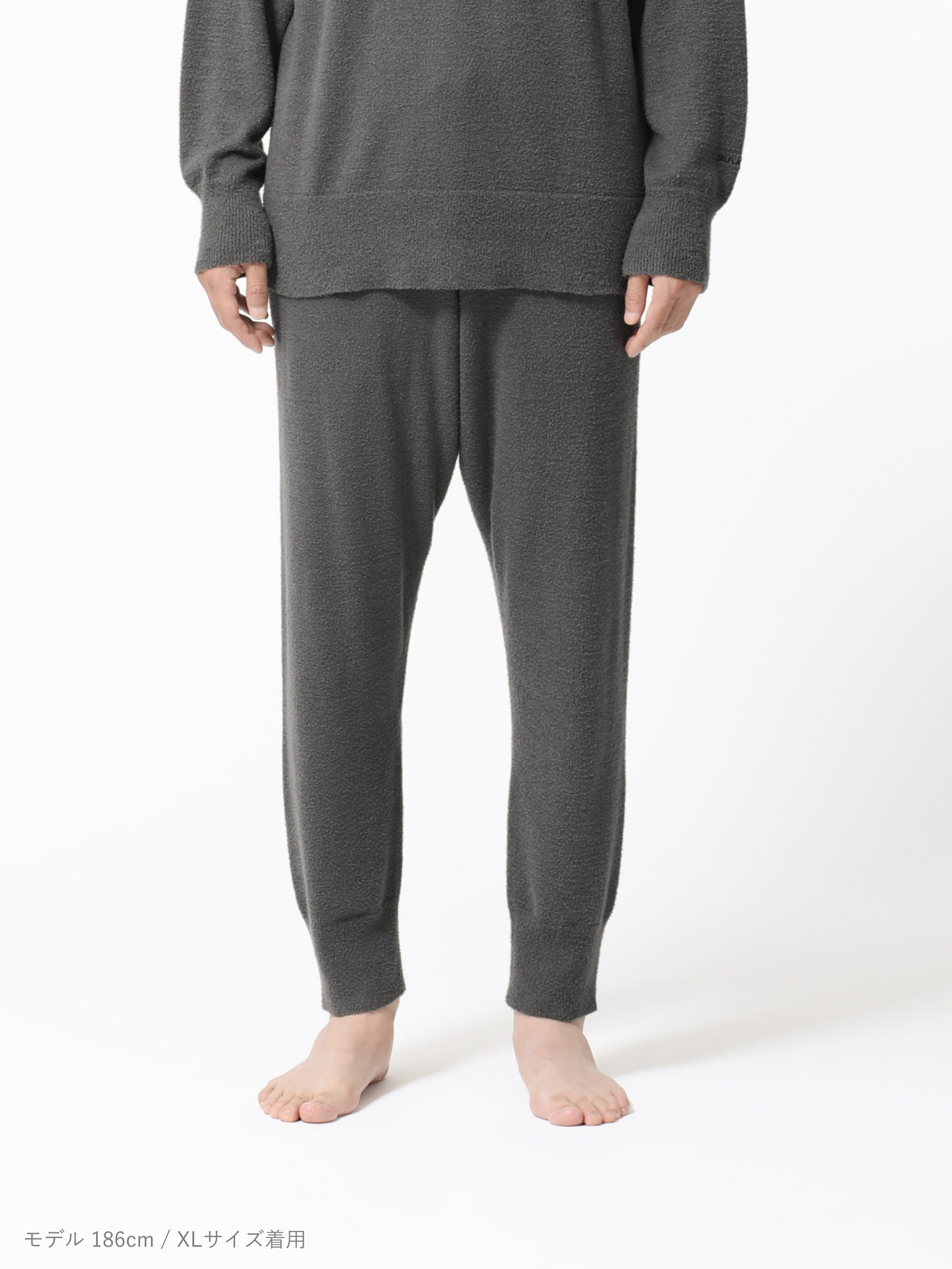 BAKUNE ソフトニット / 上下セット（長袖クルーネックシャツ・ロング