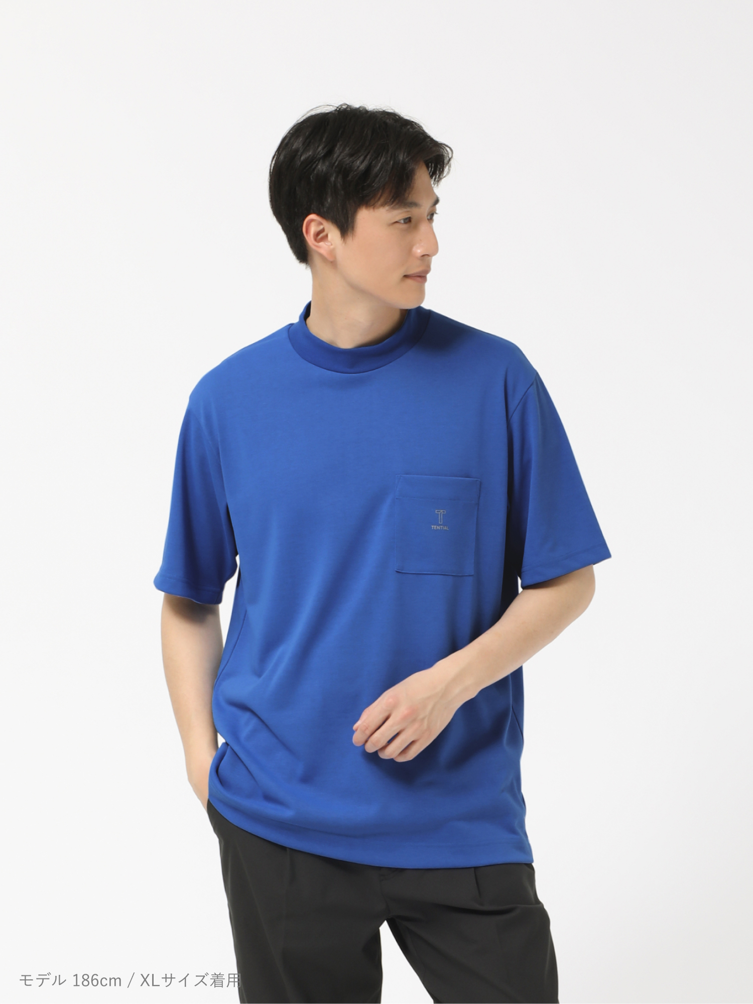 《ロアーガンズ アドエルム》新品 モックネックTシャツ ゴルフウェア 3(L) Golf Wear Short Sleeve T-Shirt Mock Neck / 半袖モックネックシャツ