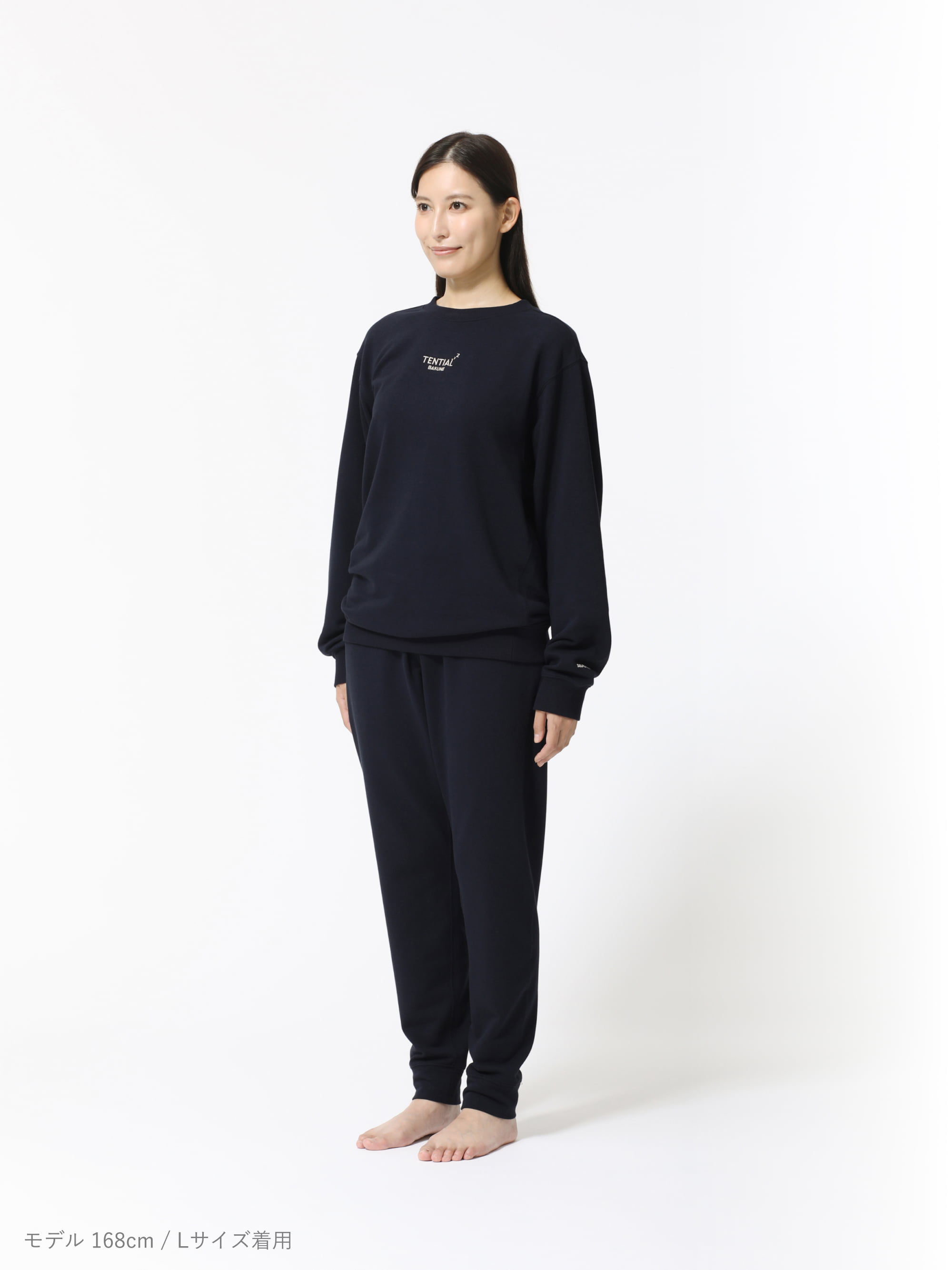 BAKUNE Ladies スウェットシャツ・パンツセット M BAKUNE スウェット ウィメンズ / 上下セット(長袖クルーネック