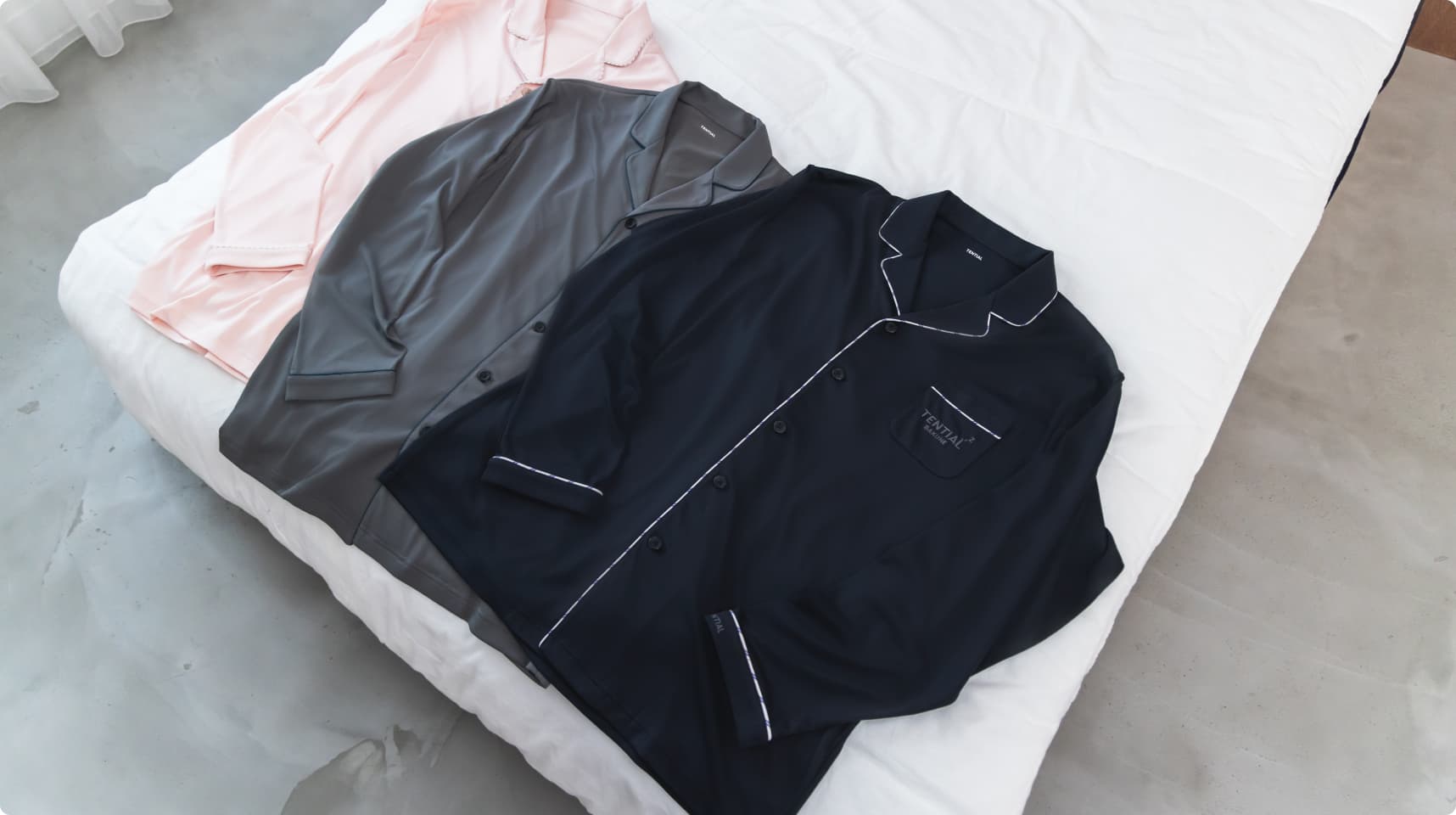 BAKUNE Pajamas Dry 上下セット（長袖シャツ・ロングパンツ