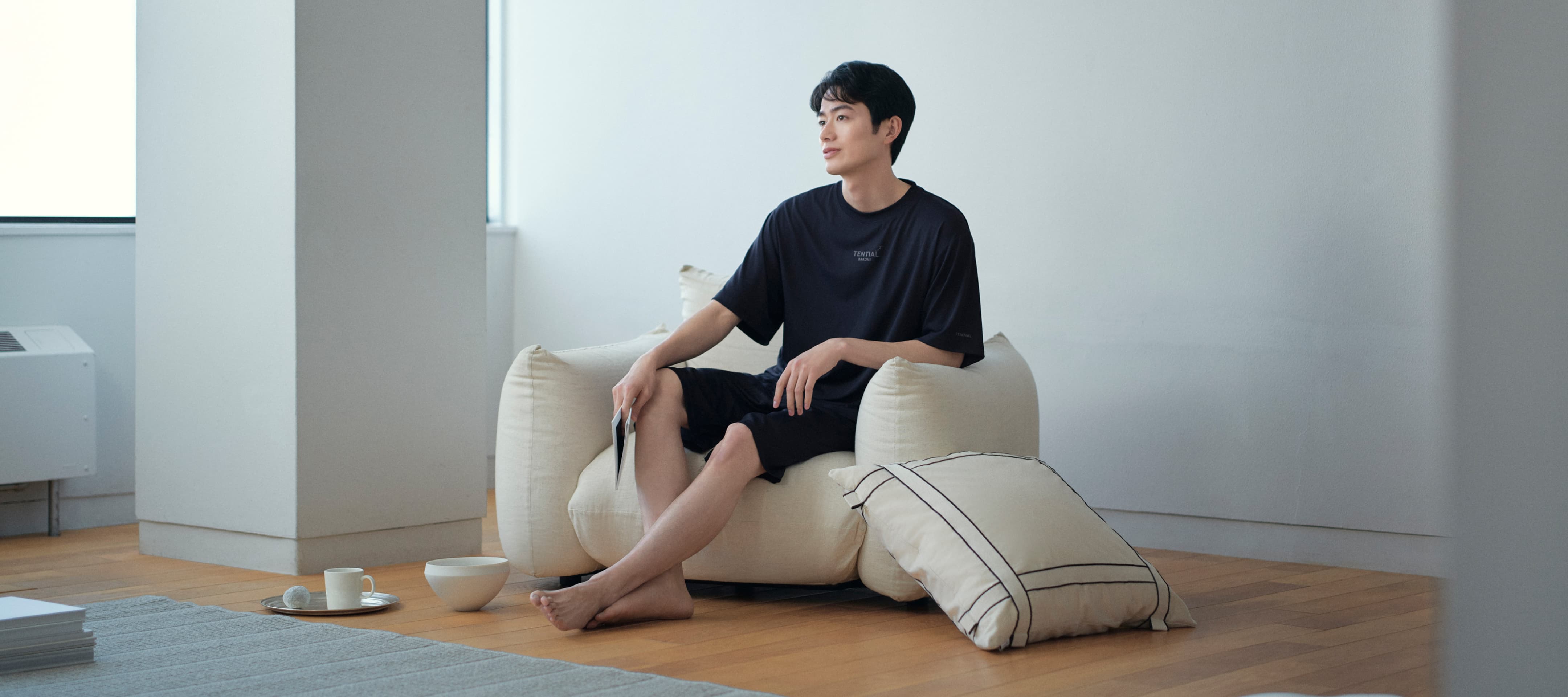 BAKUNE Dry Men's 上下セット（半袖Tシャツ・ショートパンツ）_25SS