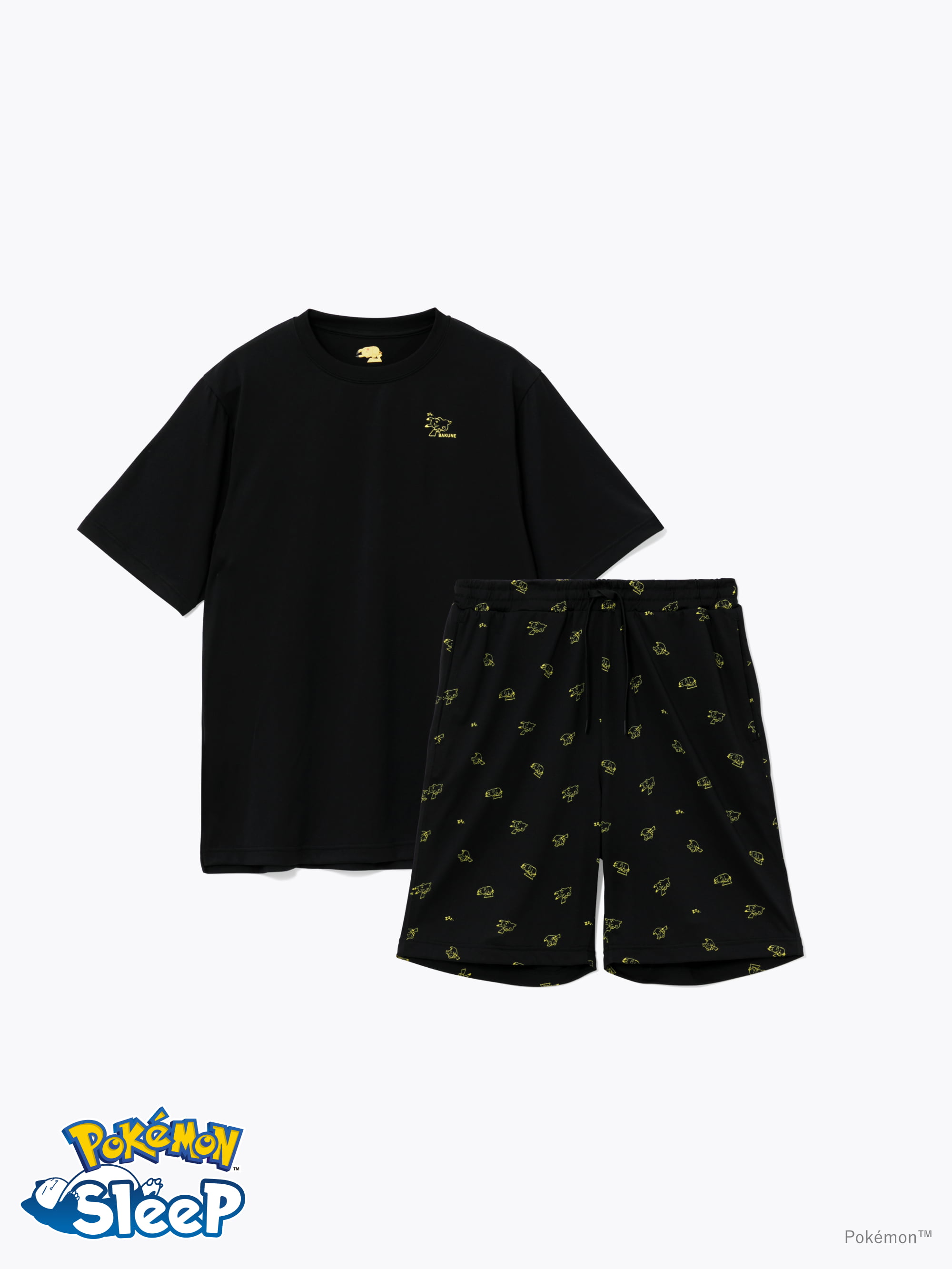 BAKUNE Dry(Pokémon Sleep) / 上下セット（半袖Tシャツ・ショート