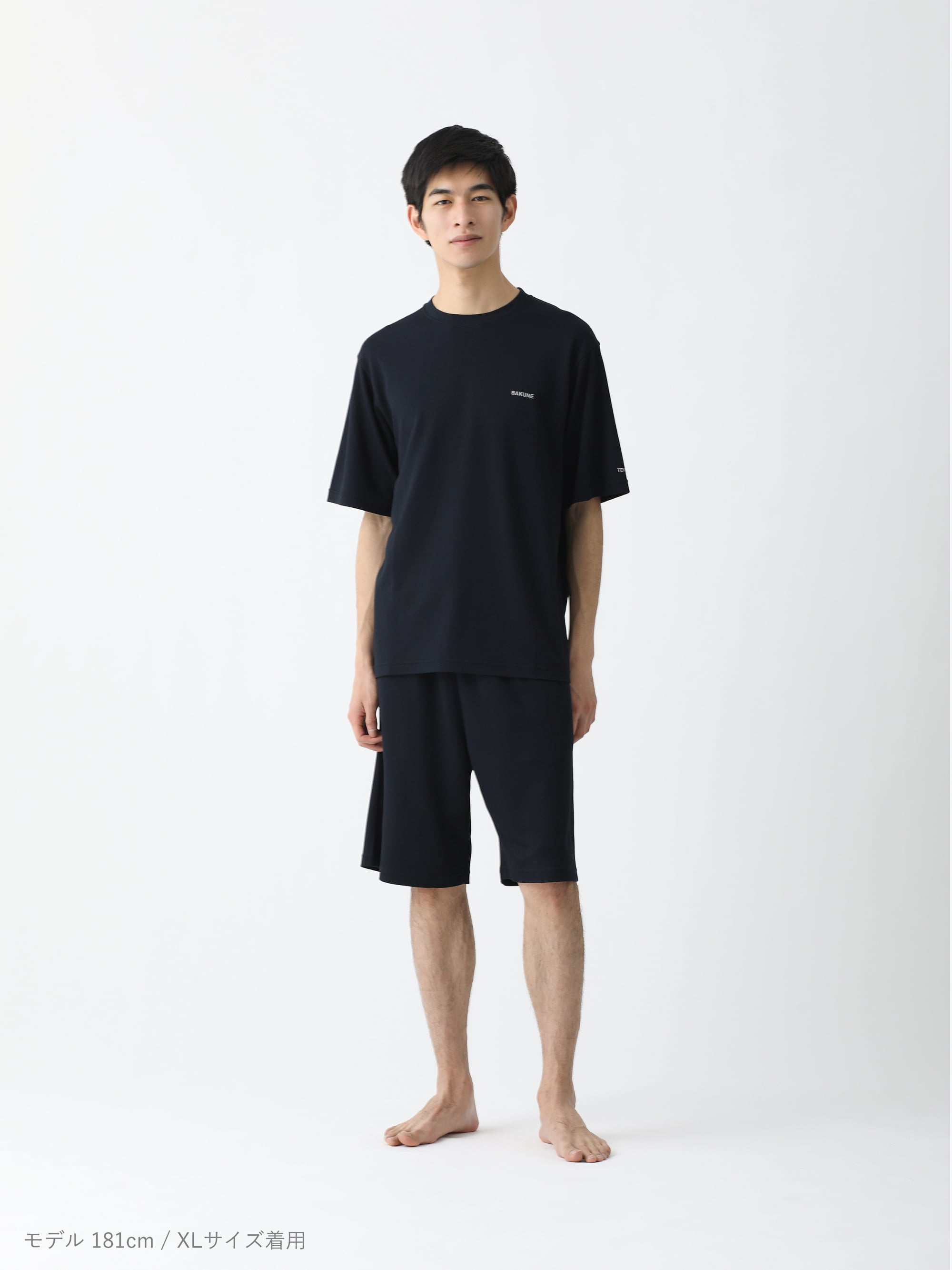 TENTIAL BAKUNE 半袖 上下S BAKUNE スムース / 上下セット（半袖Tシャツ・ショートパンツ