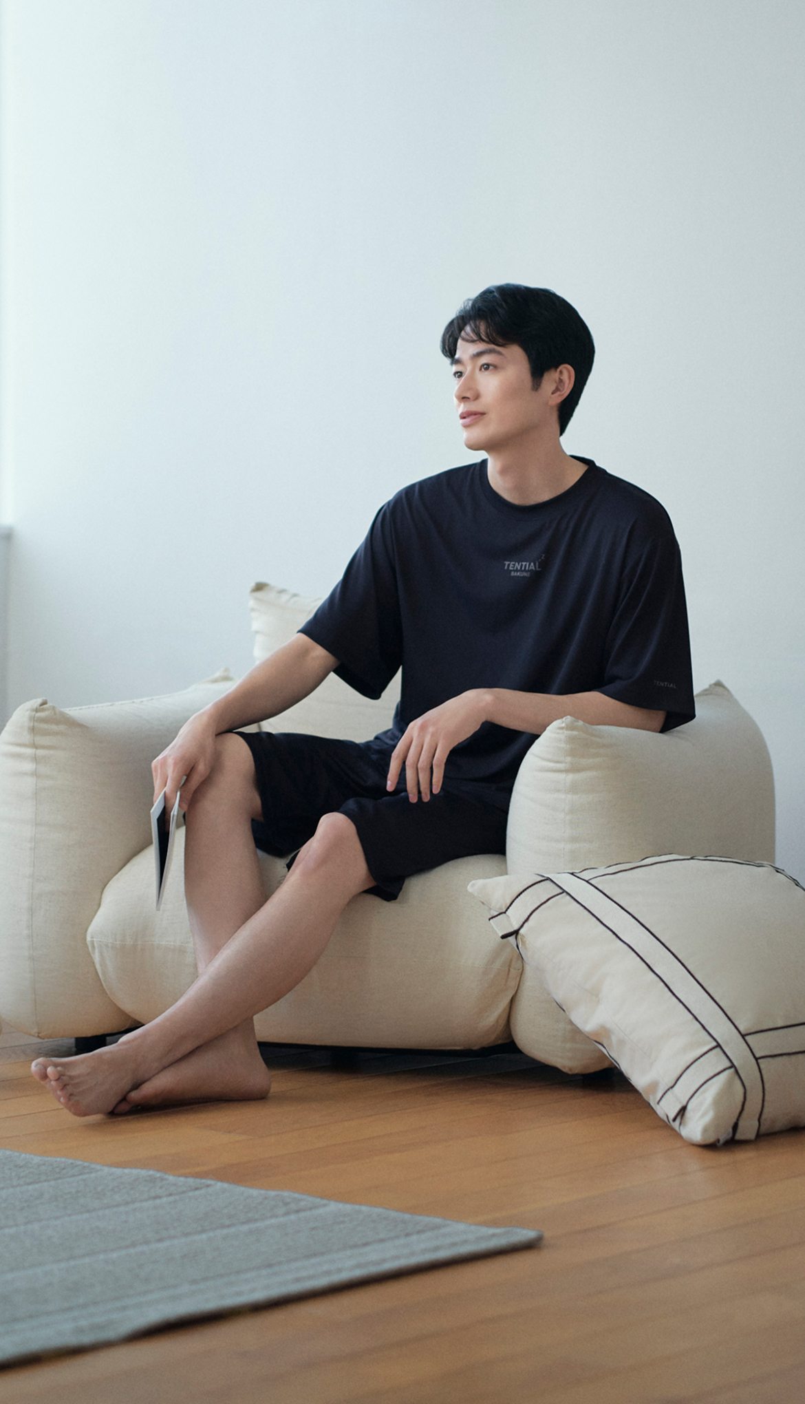 BAKUNE Dry Men's 上下セット（半袖Tシャツ・ショートパンツ）_25SS