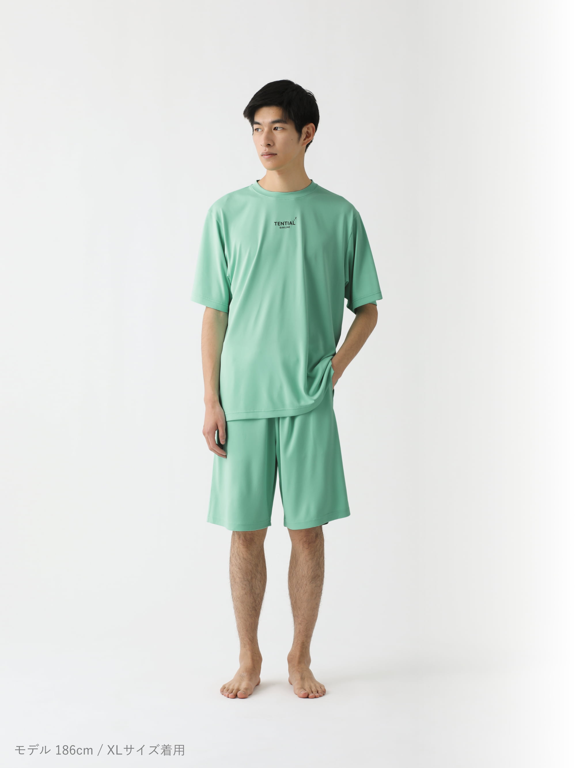 BAKUNE Dry Men's 上下セット（半袖Tシャツ・ショートパンツ）_25SS