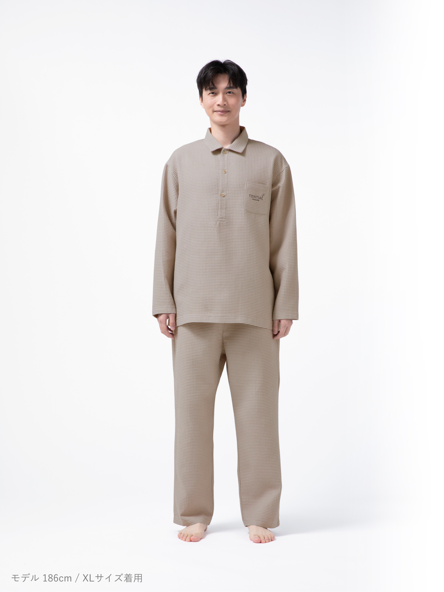 TENTIAL ベージュ ルームウェア 上下セット M TENTIAL ベージュ ルームウェア Lサイズ TENTIAL｜テンシャルの