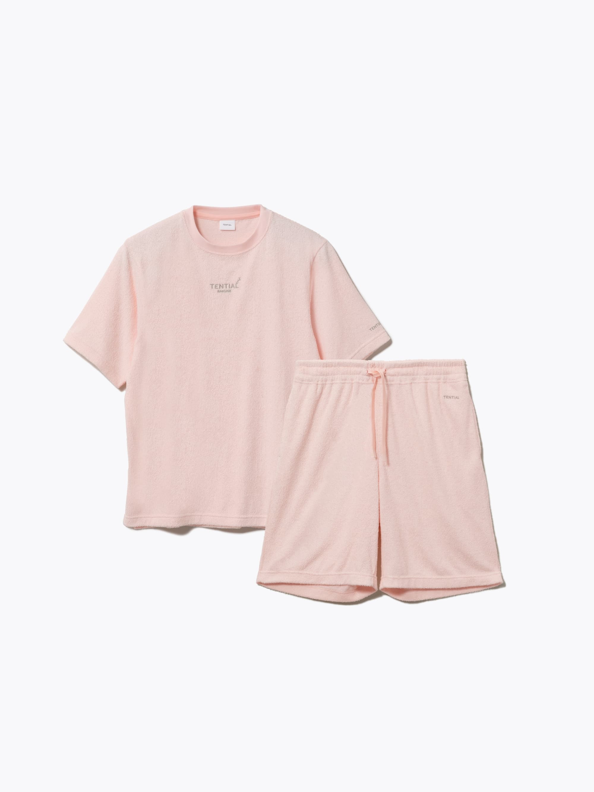 BAKUNE Pile 上下セット（半袖Tシャツ・ショートパンツ）_25SS