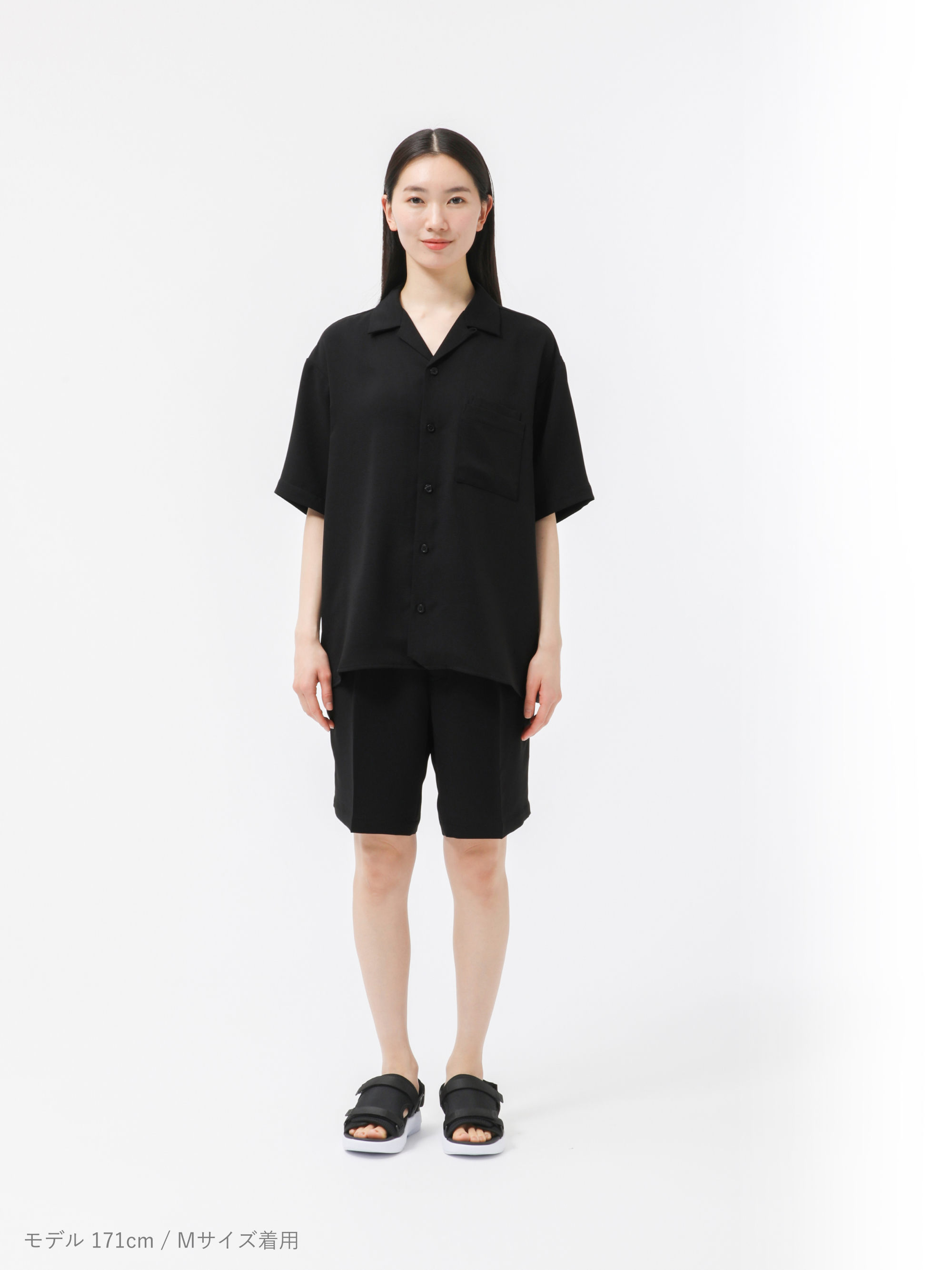 MIGARU Dry Short Sleeve Shirt Open Collar 上下セット（半袖