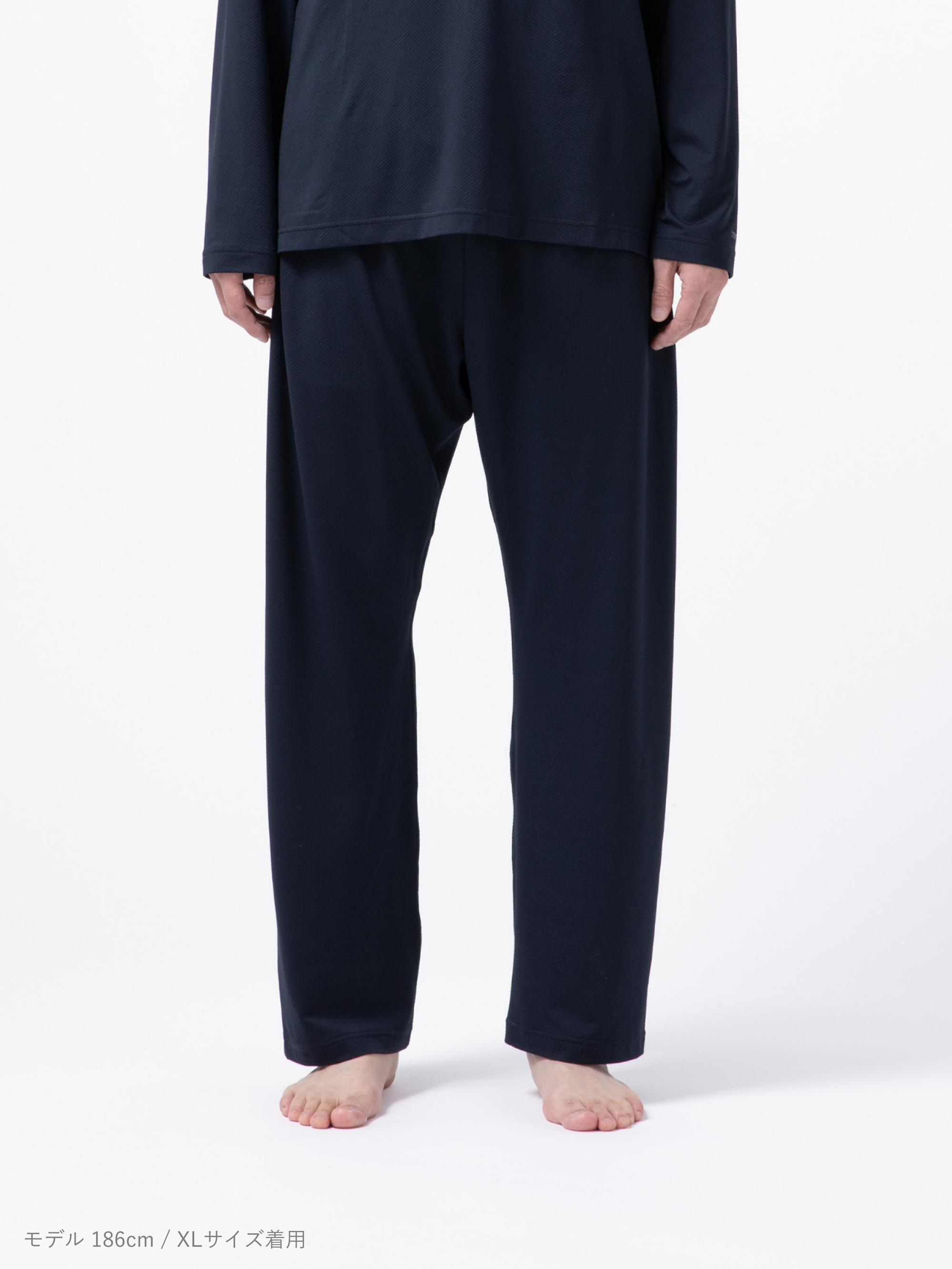 BAKUNE メッシュ ロングパンツ グレー Mサイズ TENTIAL ルームウェア 部屋着 BAKUNE Mesh ロングパンツ RECOVERY WEAR