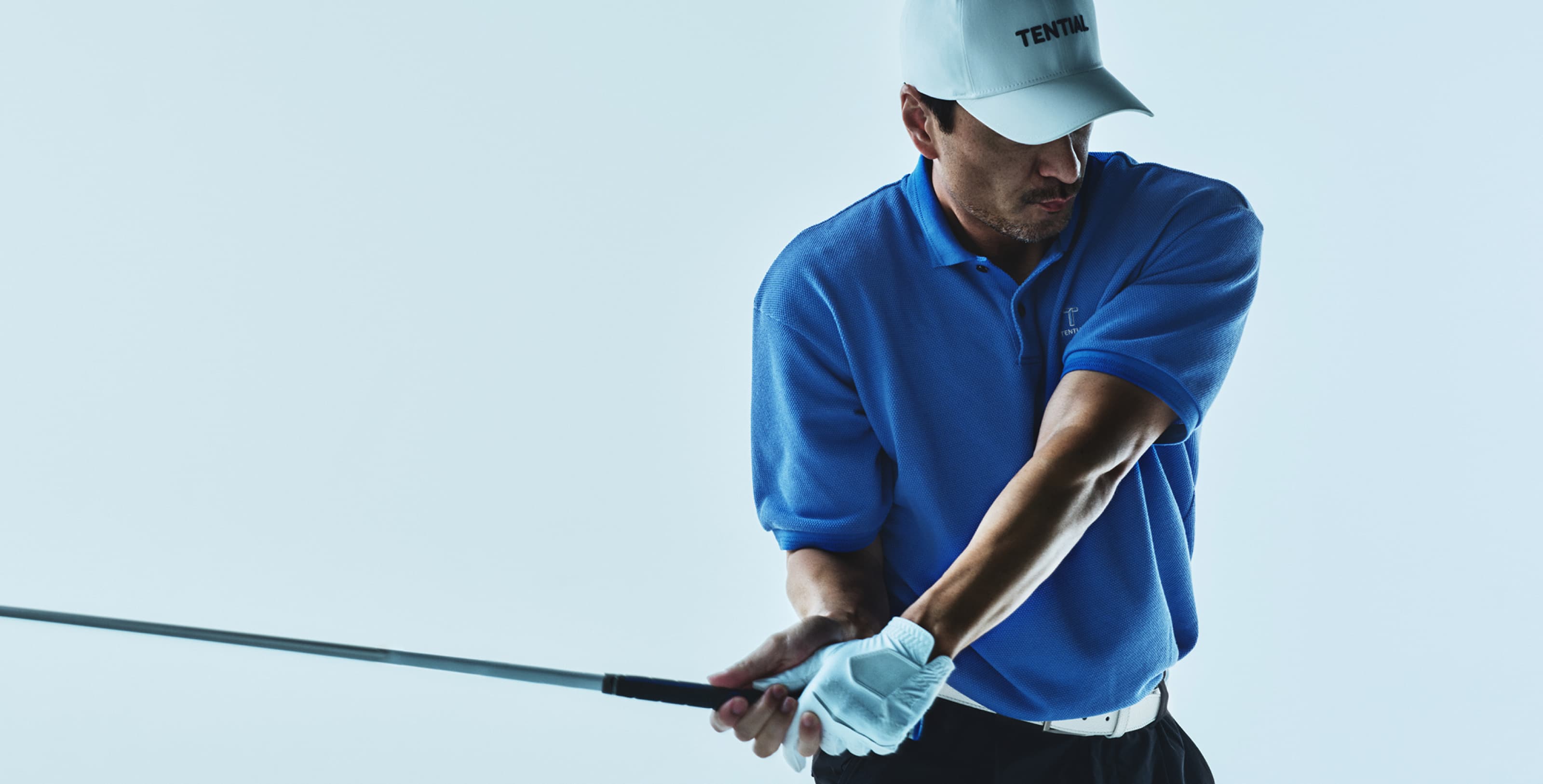Golf Wear Hem Rib Short Sleeve Polo Shirt / 半袖ポロシャツ 