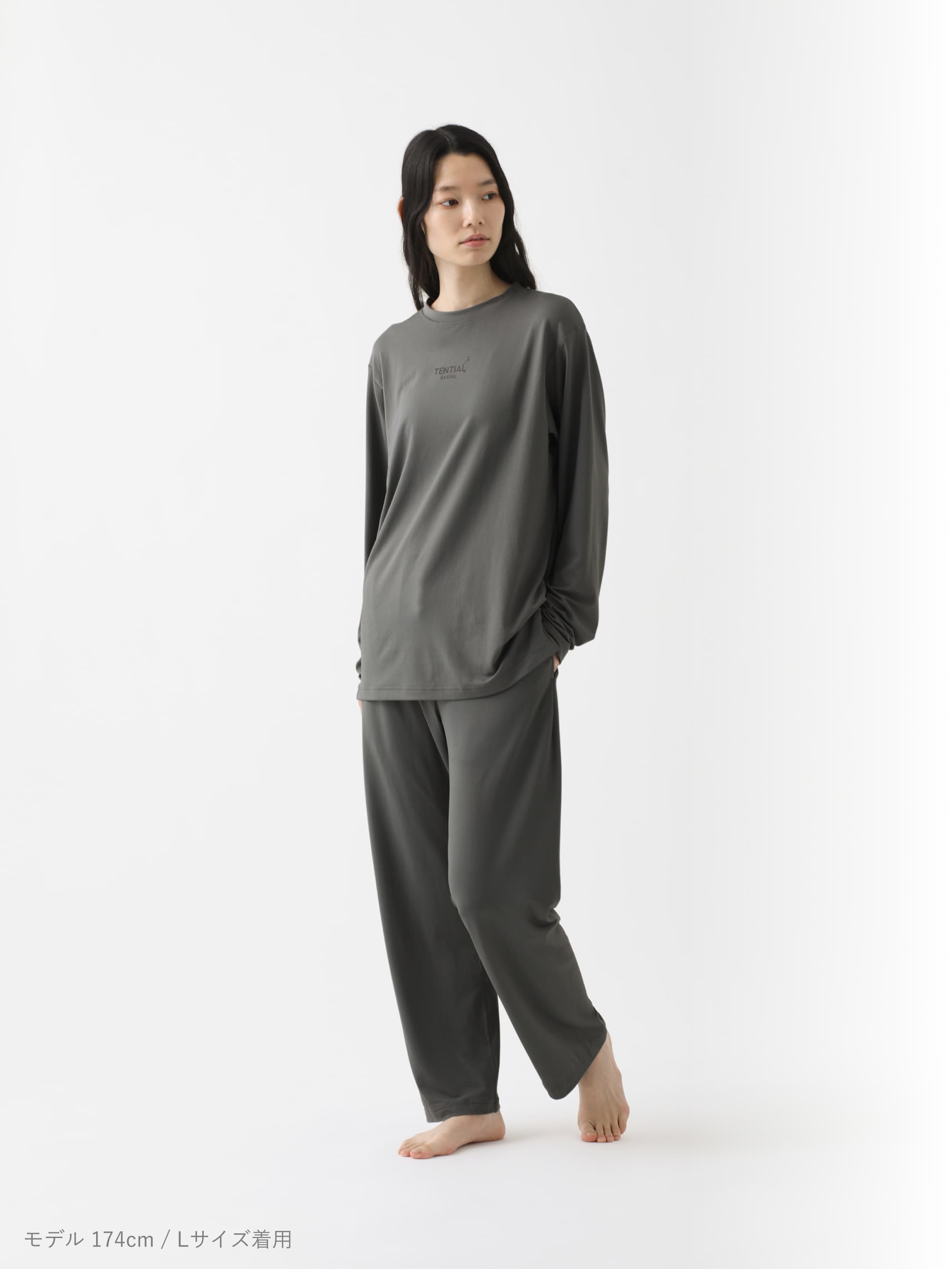 BAKUNE メッシュ ロングパンツ グレー Mサイズ TENTIAL BAKUNE Mesh（長袖Tシャツ・ロングパンツ）_25SS | TENTIAL公式