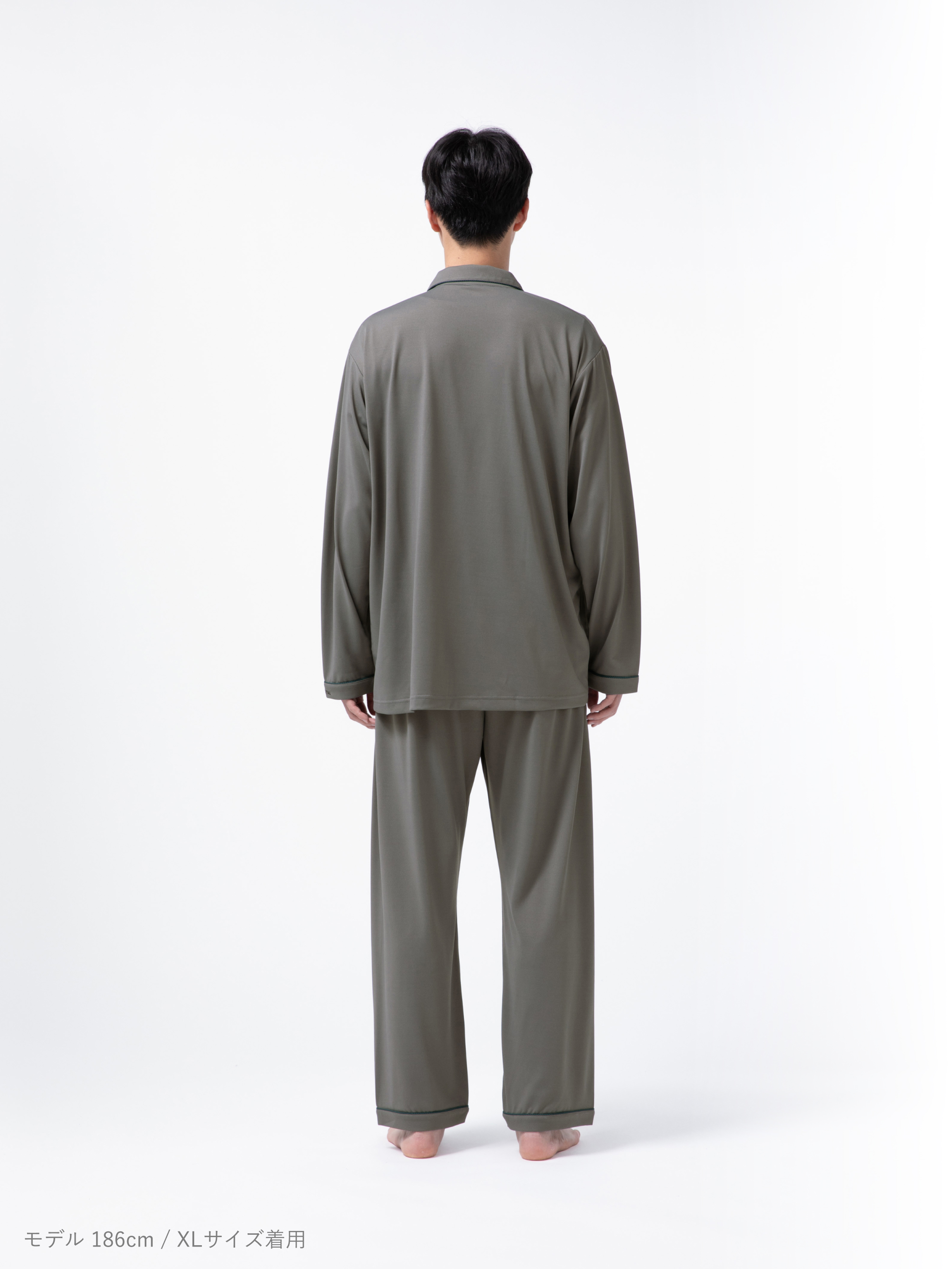 BAKUNE Pajamas Sweat 上下セット（前開き長袖・ロングパンツ