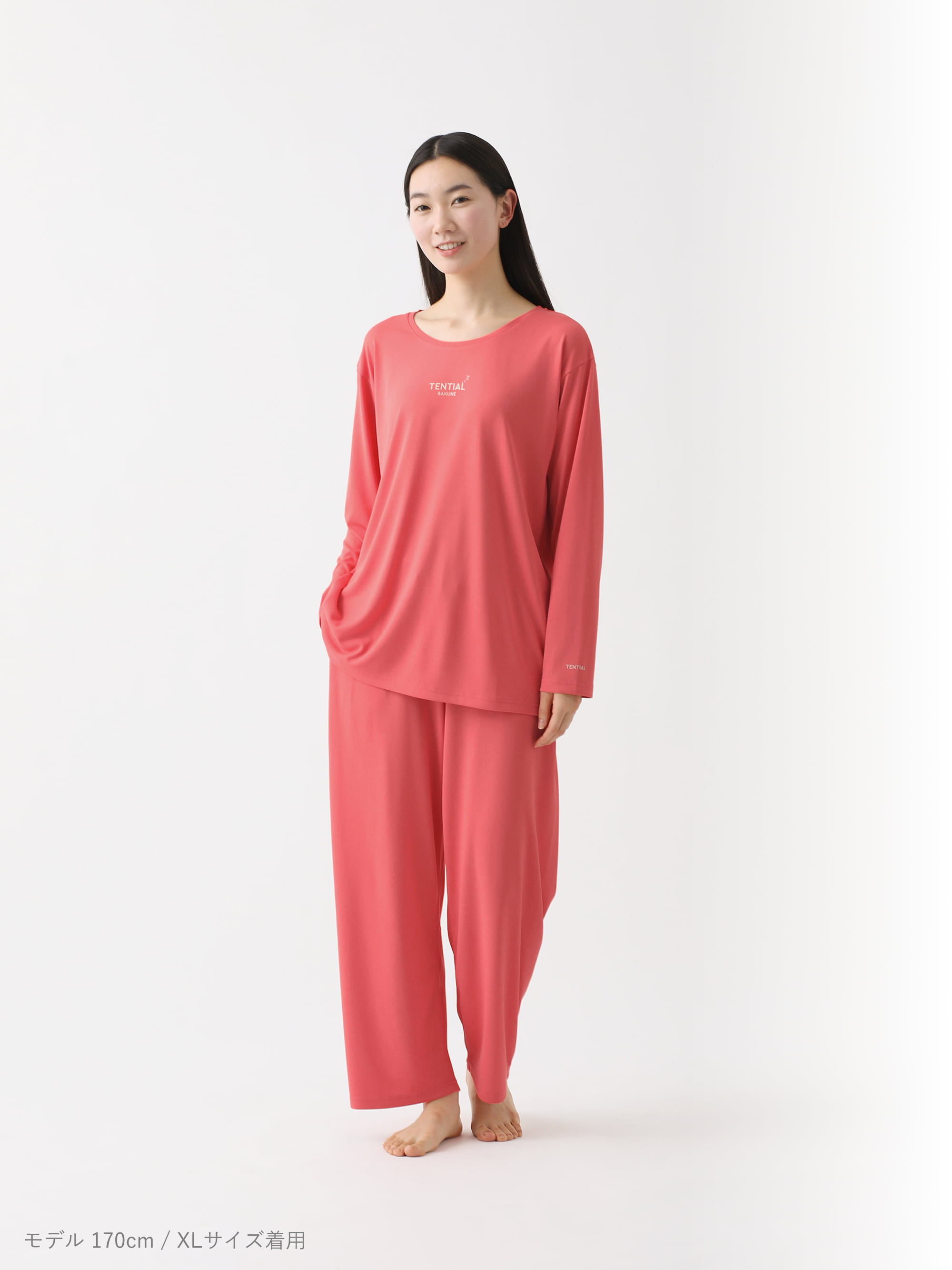 TENTIAL BAKUNE Dry Ladies上下セット Mサイズ ピンク BAKUNE Dry Women's 上下セット（長袖Tシャツ・ロングパンツ）_25SS