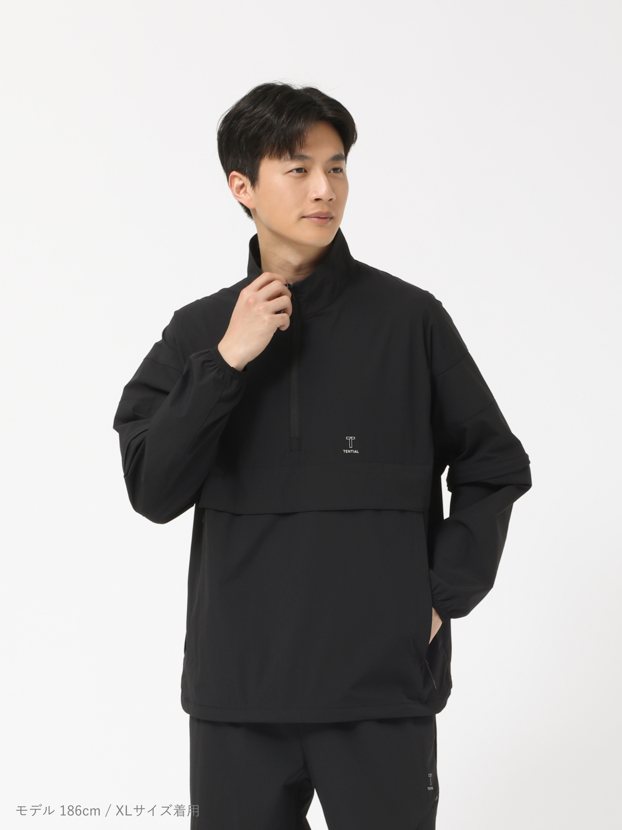 Golf Wear Woven Long Sleeve Blouson Half Zip / 上下セット