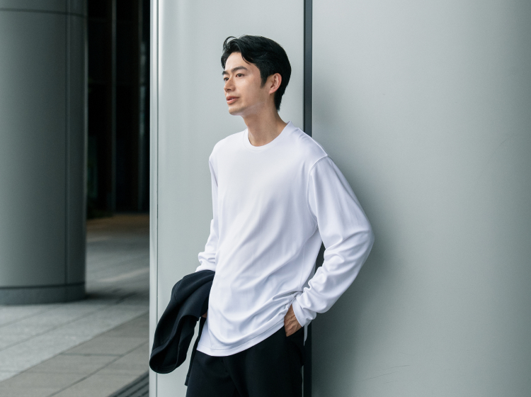 TENTIAL XL ホワイトシャツ　メンズ テーラードTシャツ メンズ / 長袖Tシャツ _25FW | TENTIAL