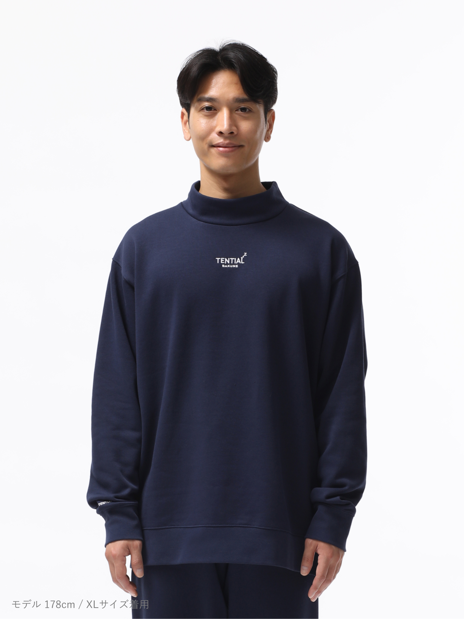 【試着のみ】 TENTIAL BAKUNE Warm モックネック S ブラック BAKUNE Warm （長袖モックネックシャツ） | TENTIAL[テンシャル