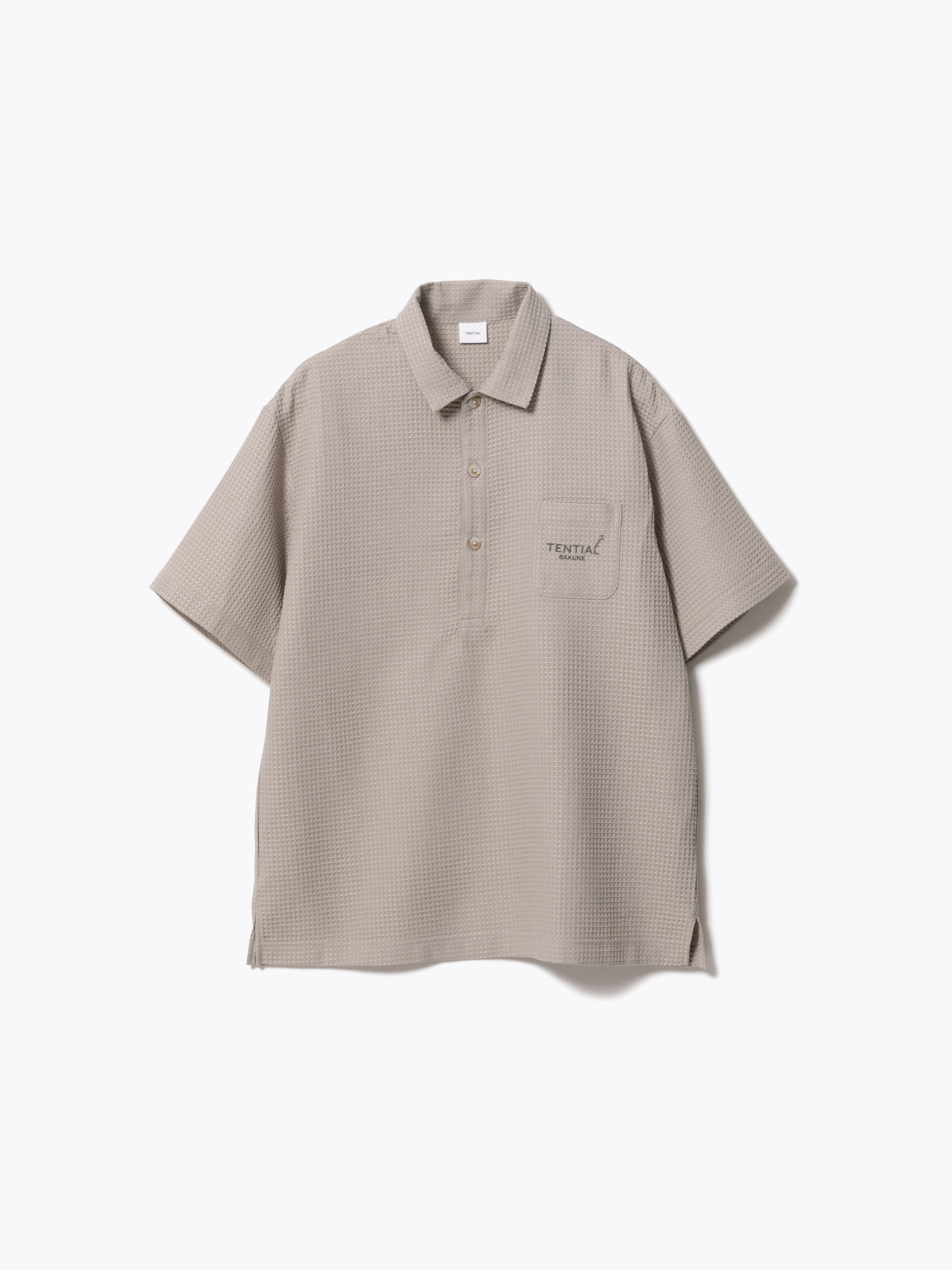 BAKUNE Waffle Men's 上下セット（半袖シャツ・ショートパンツ