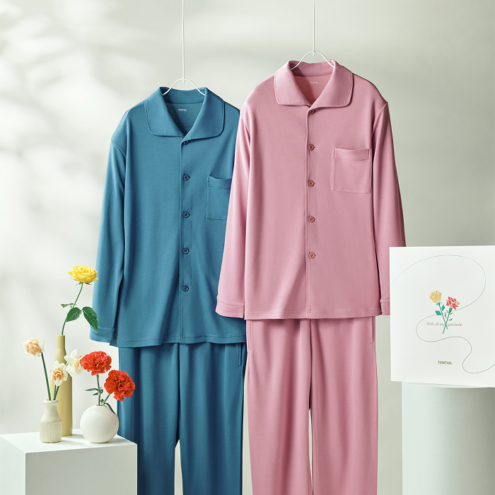 母の日・父の日限定】パジャマ スムース / 上下セット（長袖シャツ